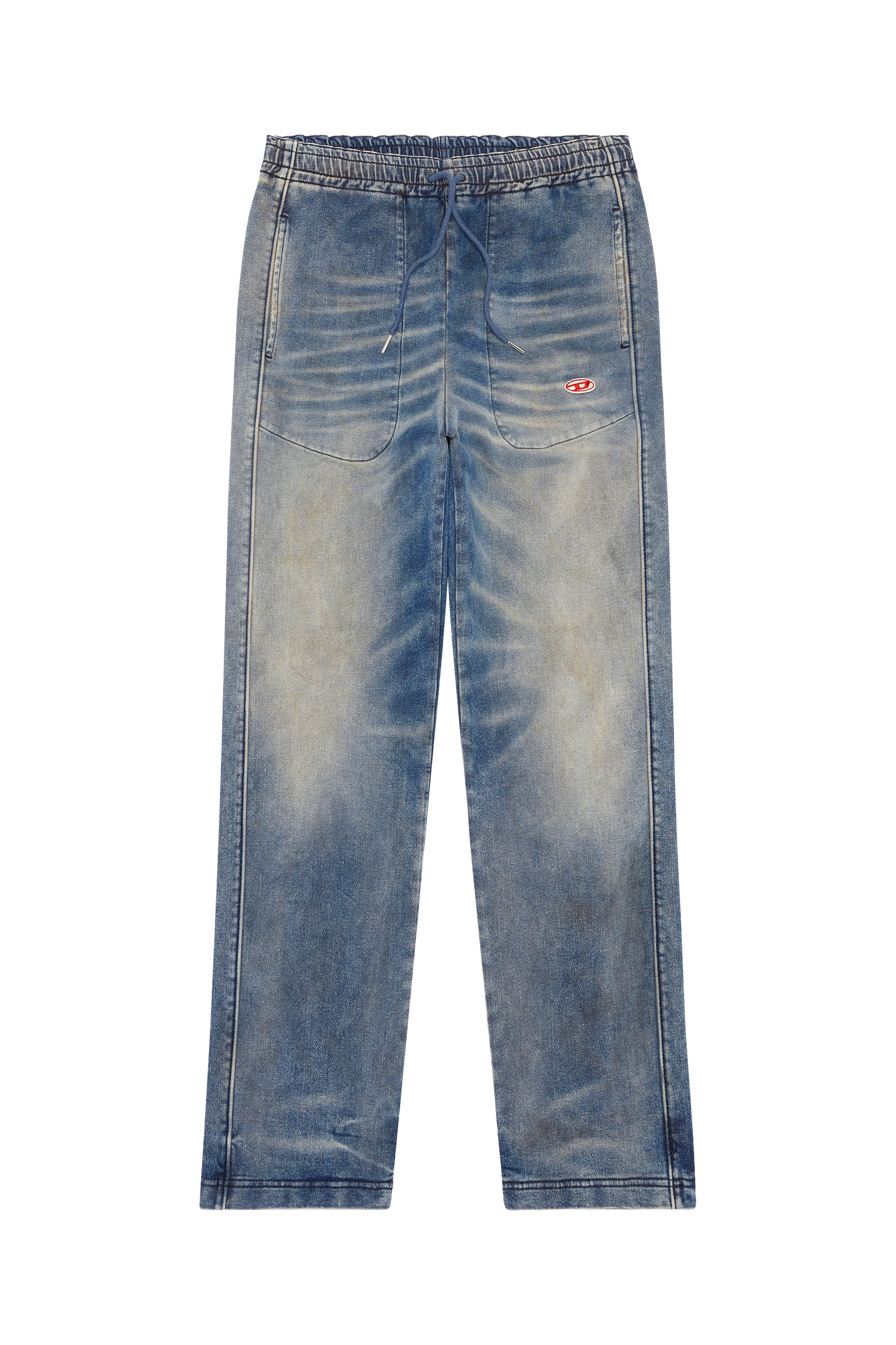 Diesel - Straight D-Martians Track Denim 068EV, Medium blue - Image 7