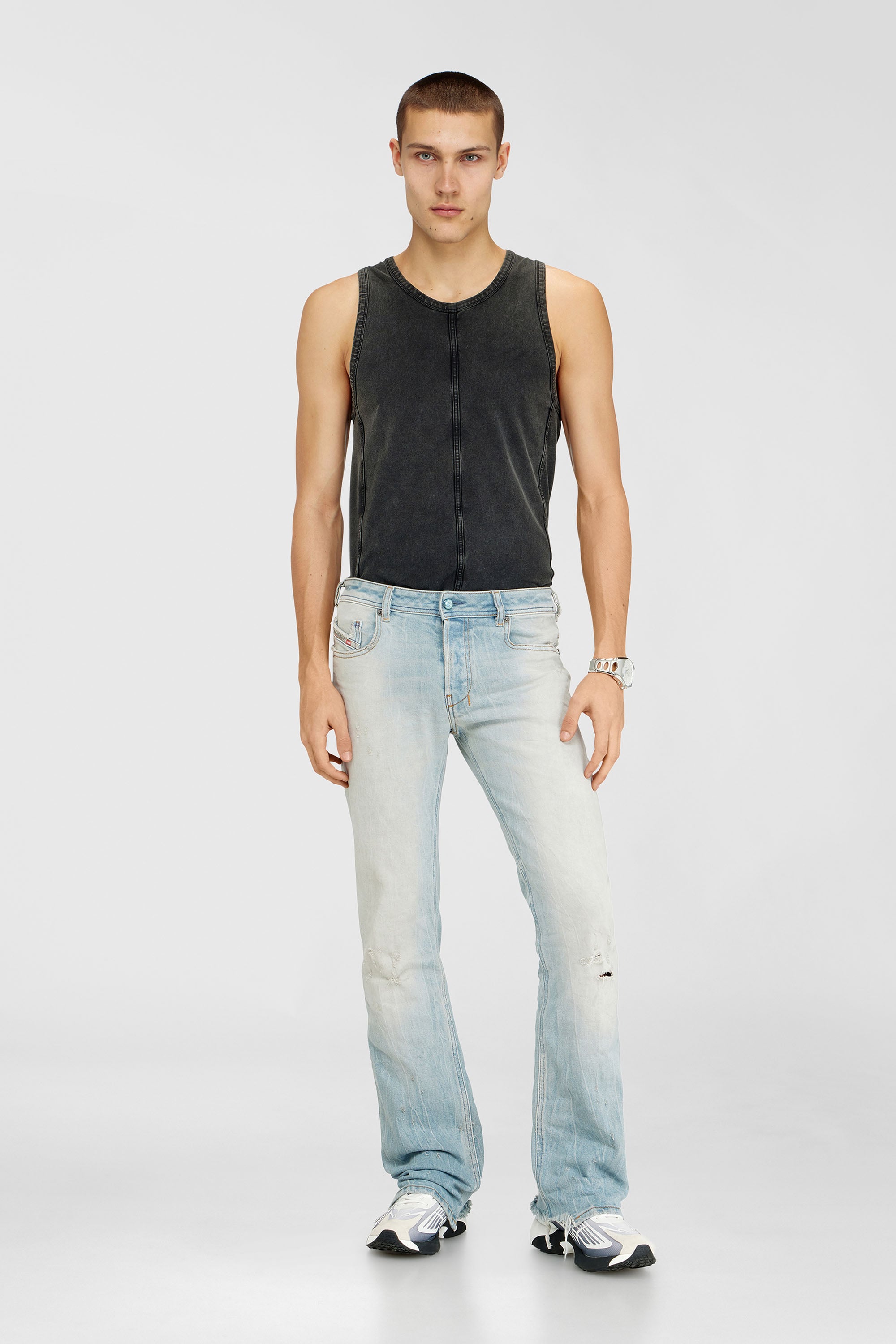 Diesel - Man's Bootcut Jeans 2007 Zatiny 09N47, Light Blue - 1