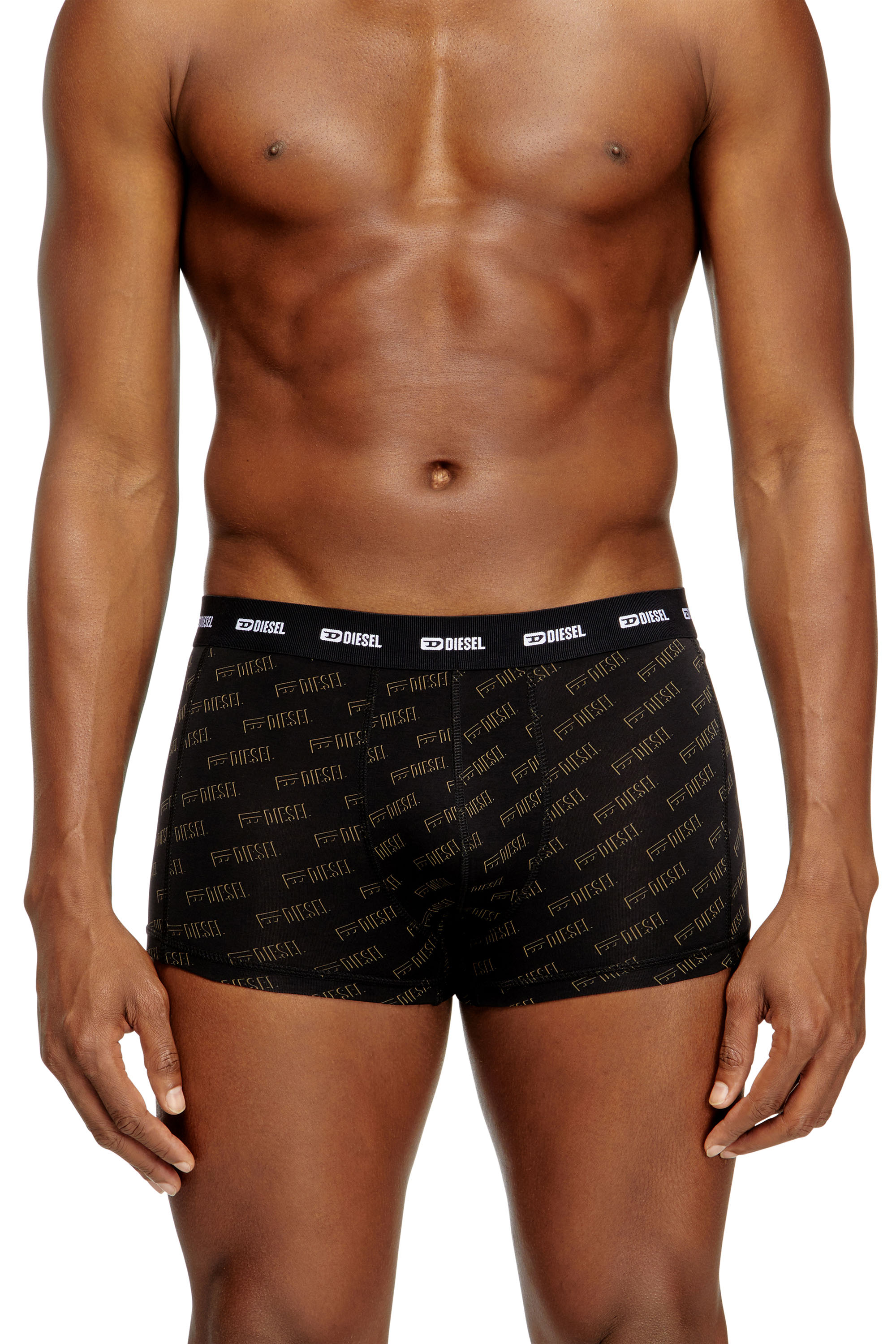 Diesel - DAMIEN-UTLT-3PACK, Man's 3-pack boxer briefs with stylised logo in Black - 3