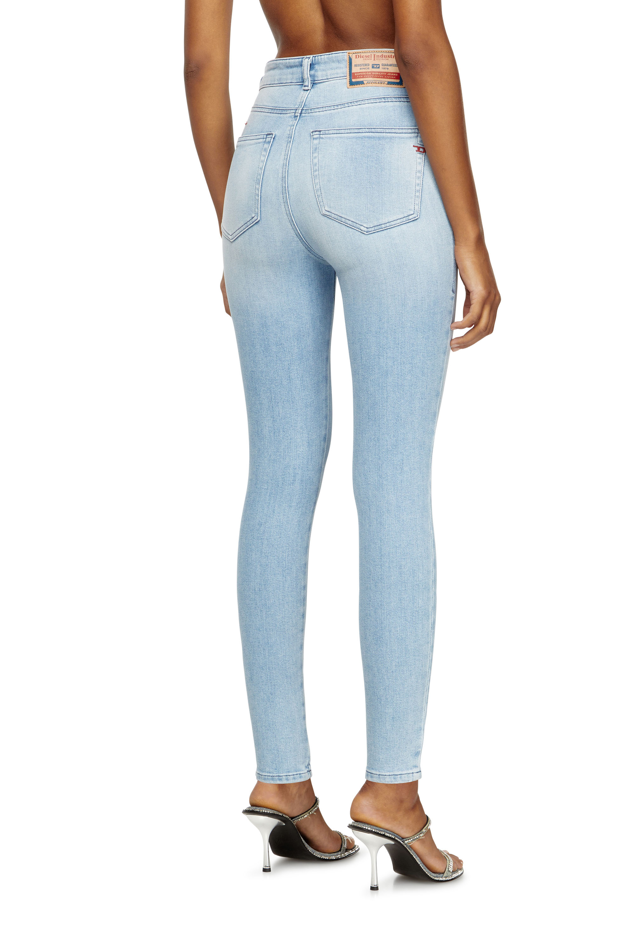 Diesel - Woman's Skinny Jeans 1984 Slandy-High 09M05, Light Blue - 4