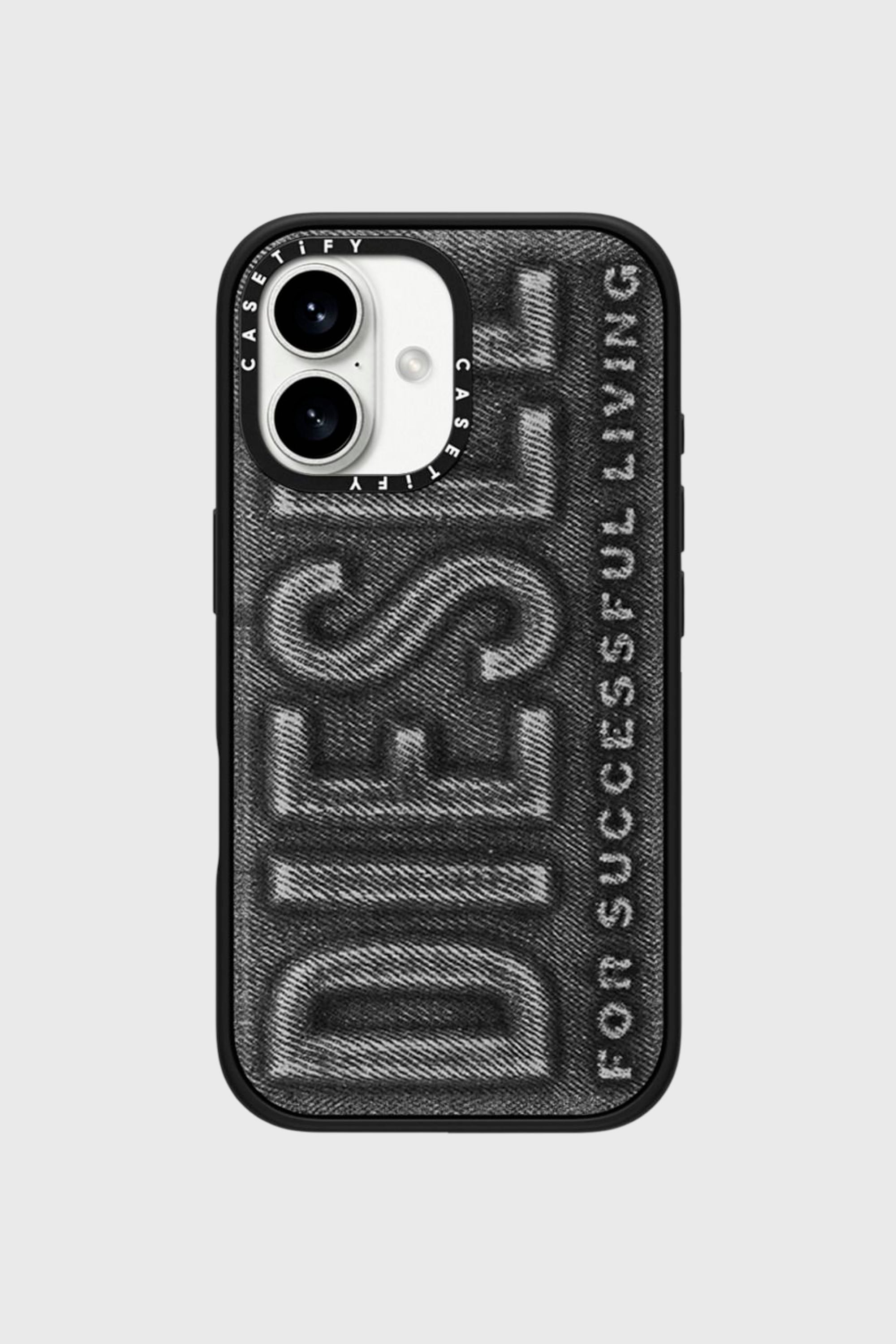 Diesel - 60562 MOULDED CASE, Unisex's Biscotto impact case for iPhone 16 in Black - 1
