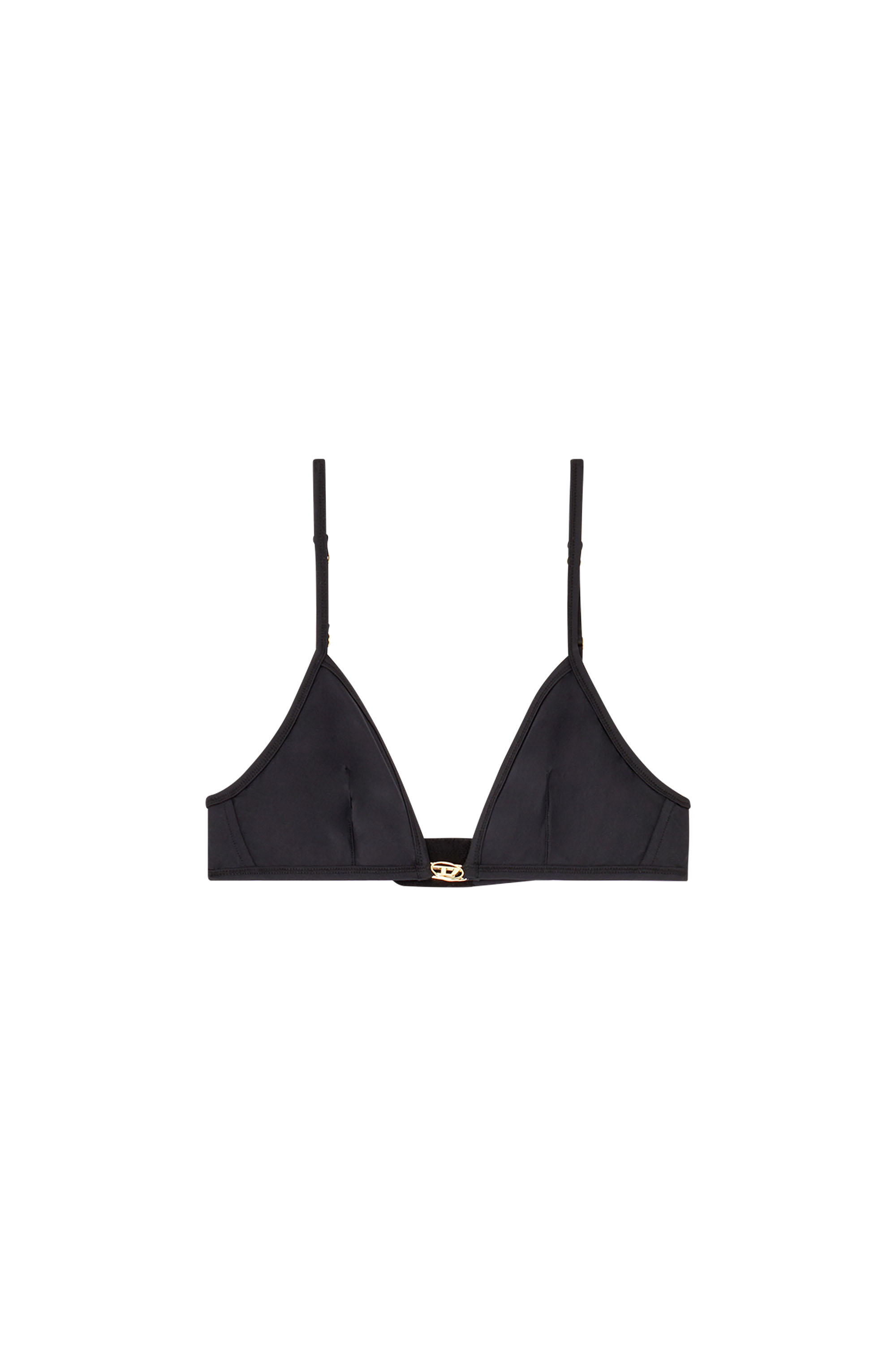 Diesel - LUNA-UTLT, Woman's Triangle bra in nylon with Oval D detail in null - 2