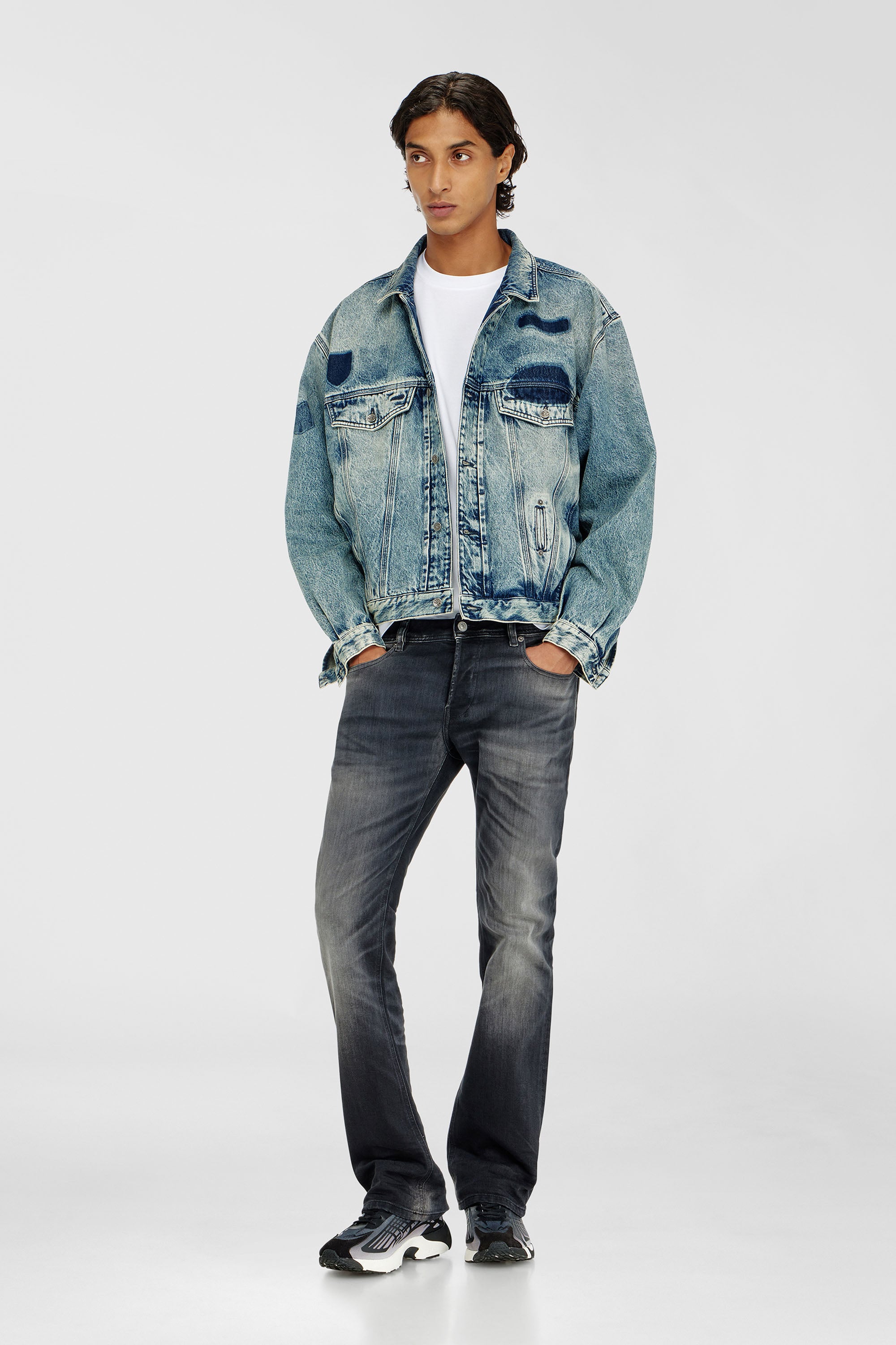 Diesel - Man's Bootcut Jeans 2007 Zatiny 09P38, Black/Dark grey - 1