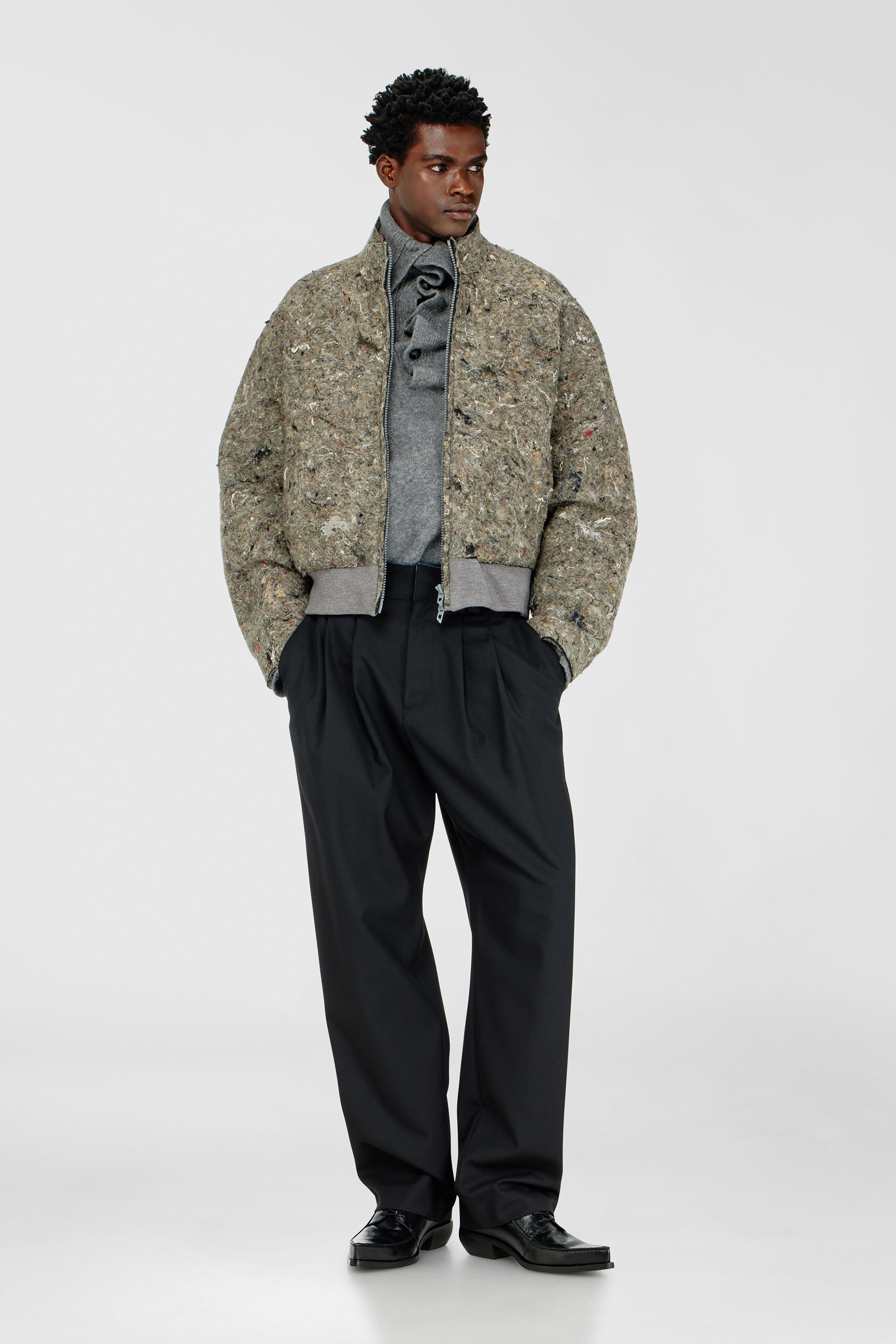 Diesel - P-HIT-COOL, Man's Tailored pants with denim detail in Black - 1