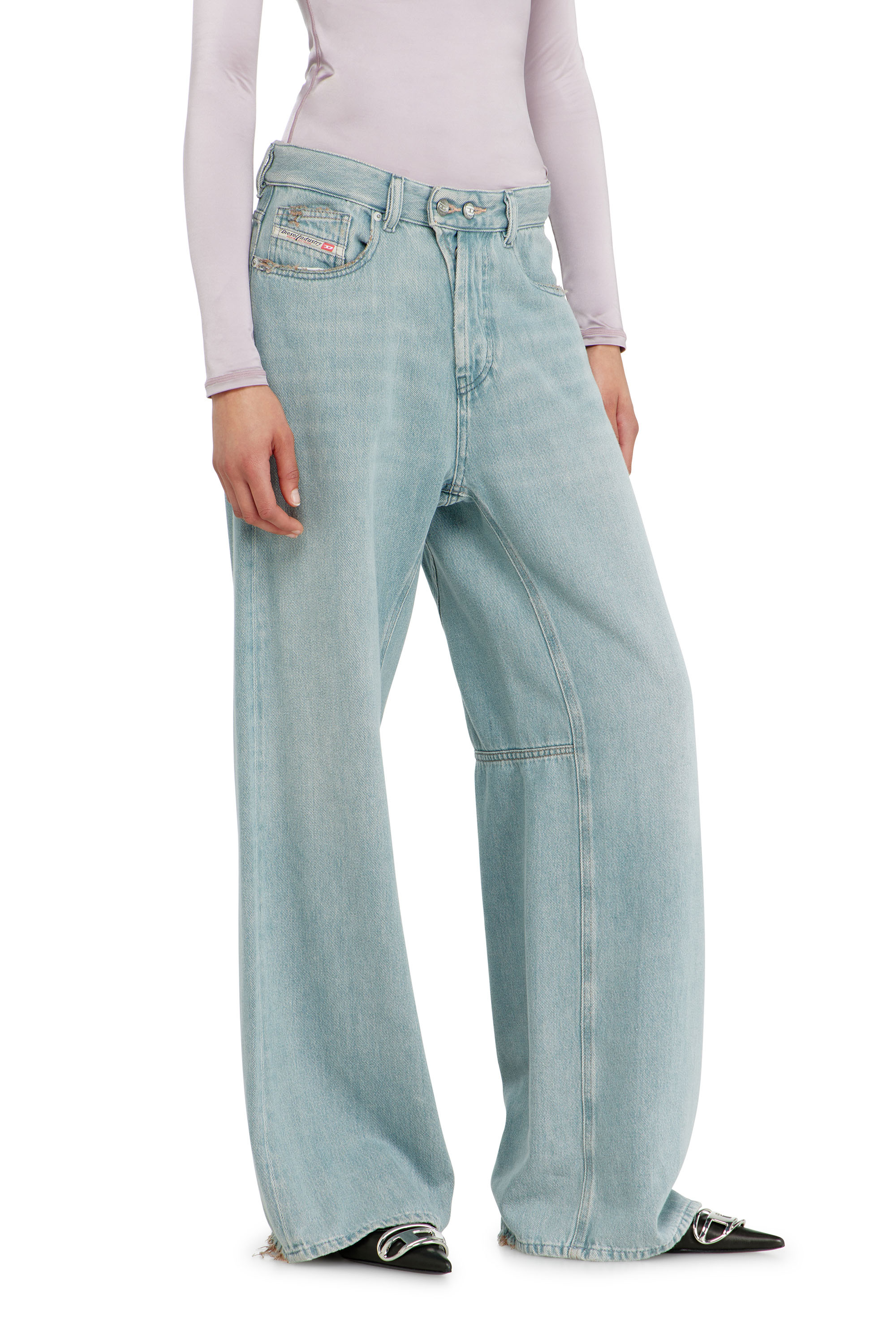 Diesel - Woman's Relaxed Jeans 1996 D-Sire 09P84, Light Blue - 7