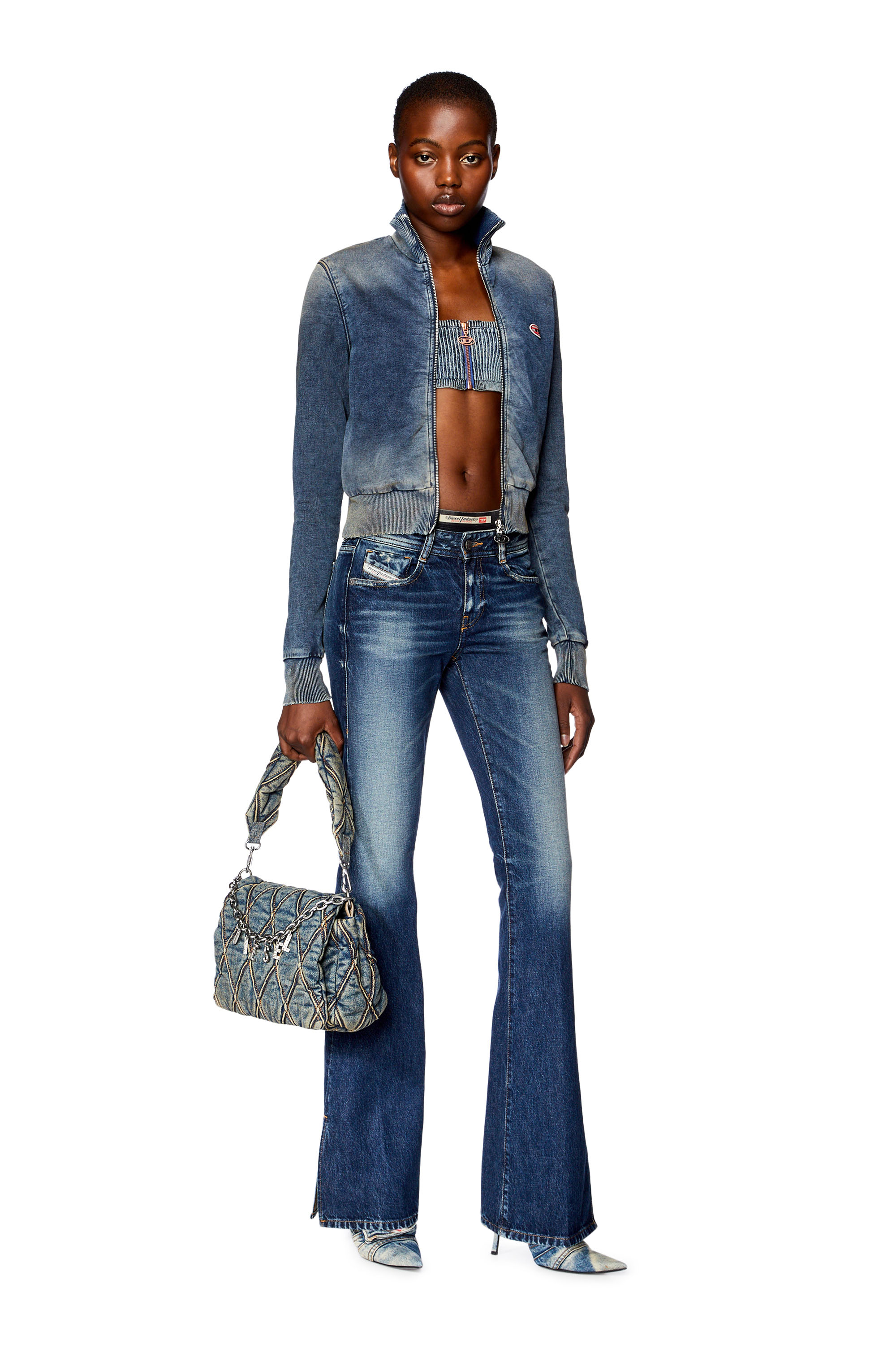 Diesel - Bootcut and Flare Jeans 1969 D-Ebbey 09G92, Dark Blue - Image 2