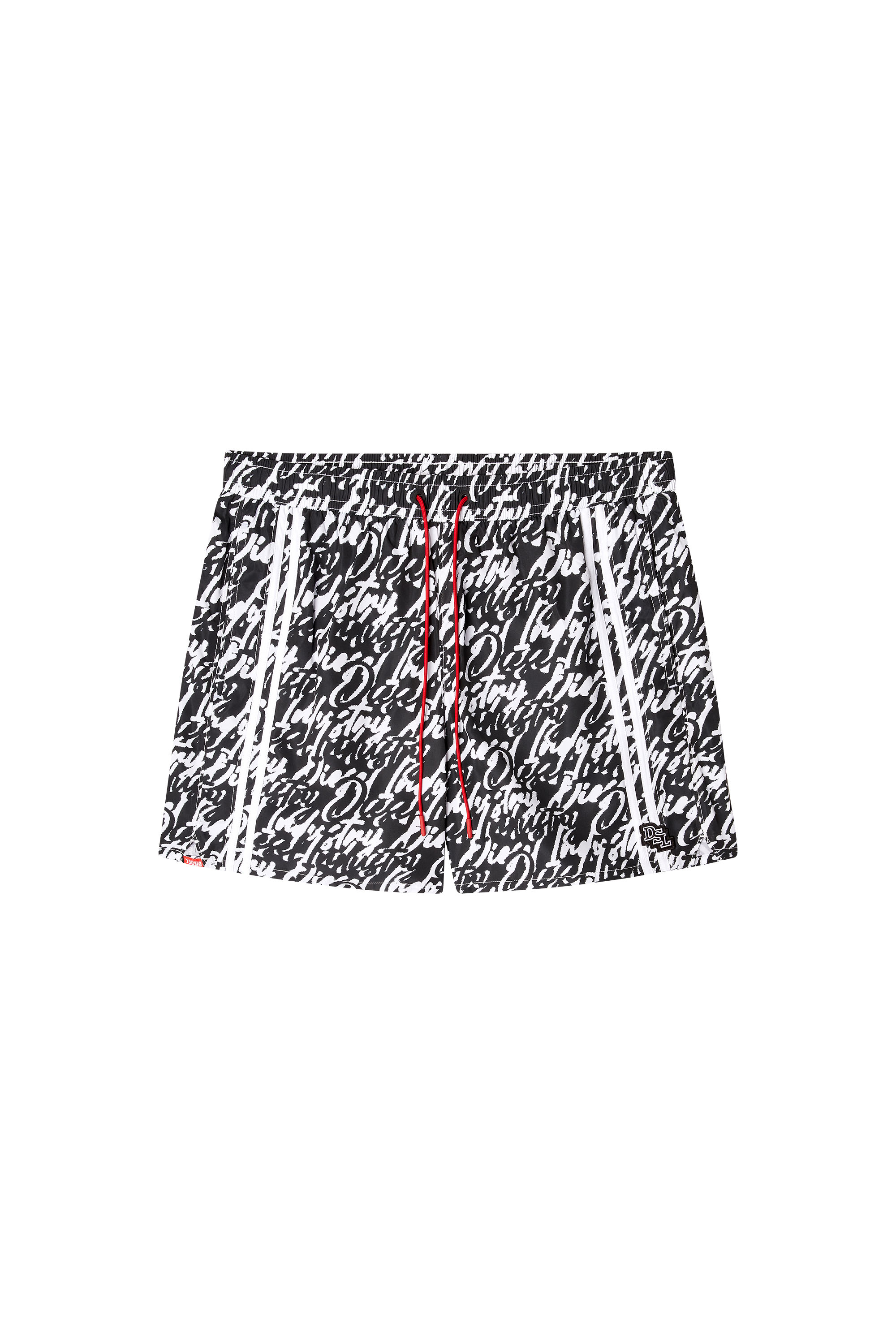 Diesel - SOCCER-41-D-POP, Man's Swim shorts with all-over logo print in null - 3