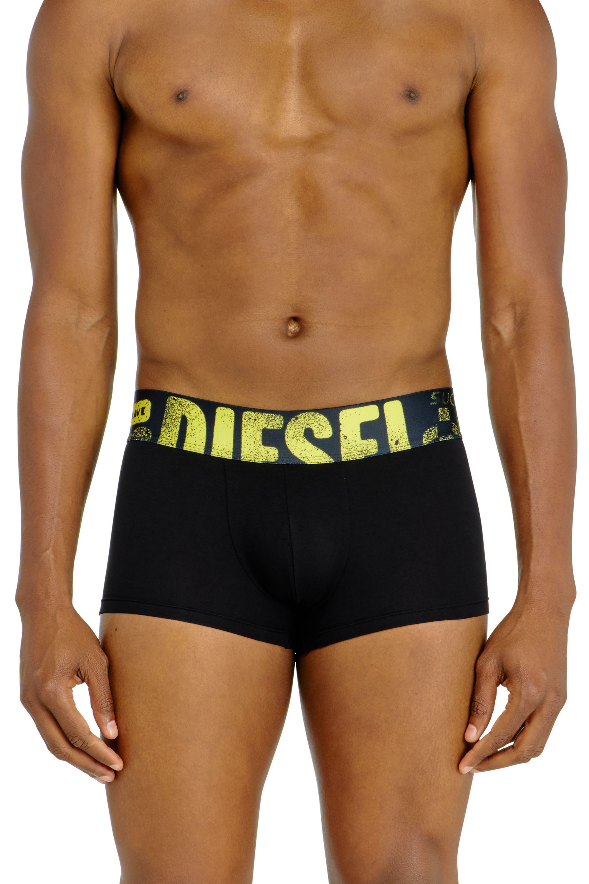 Diesel - UMBX-DAMIENTHREEPACK-5.5EL, Man's Three-pack of trunks with multicoloured logo in Multicolor/Black - 3