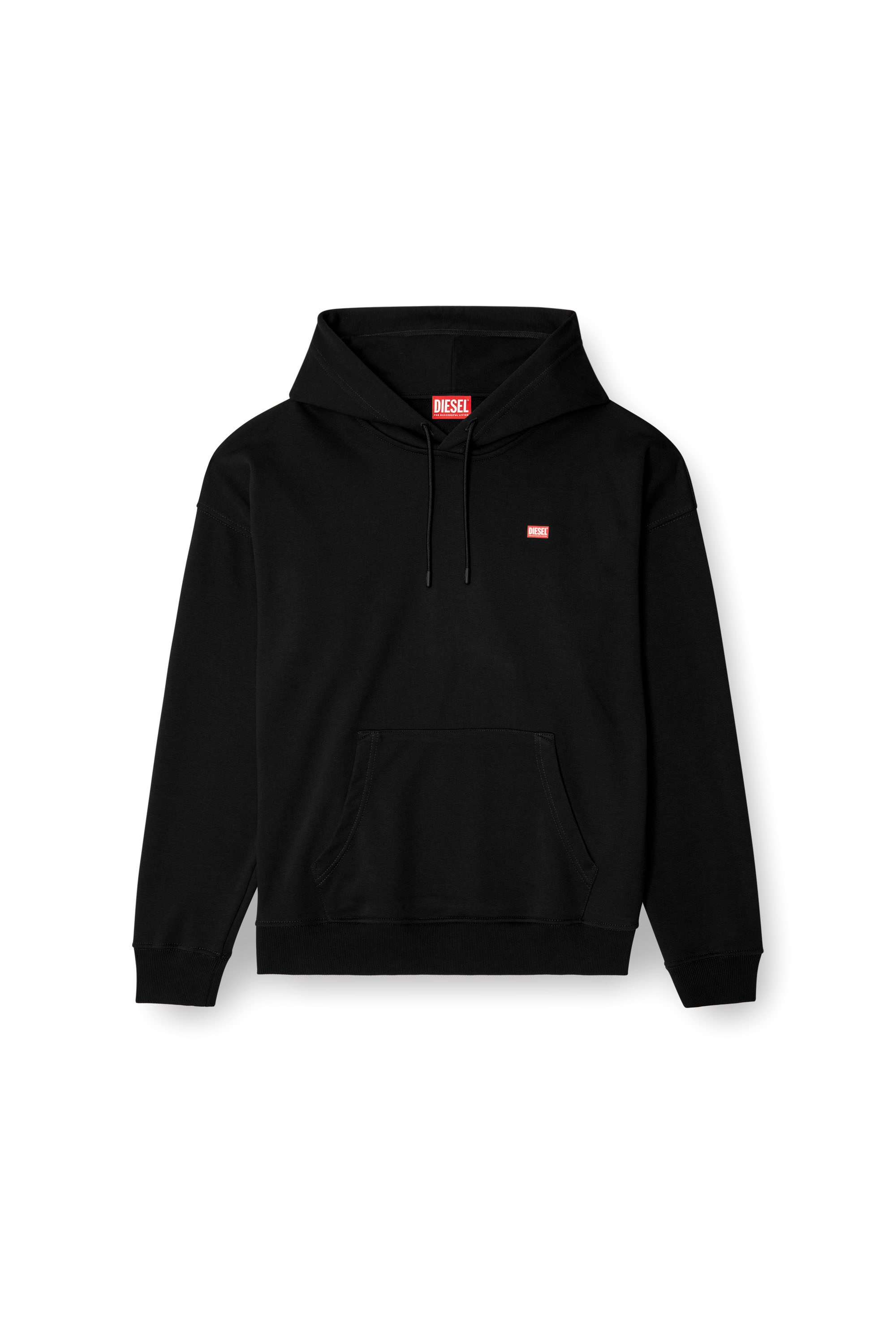 Diesel - S-ROB-HOOD-R1, Man's Hoodie with small logo in Black - 2