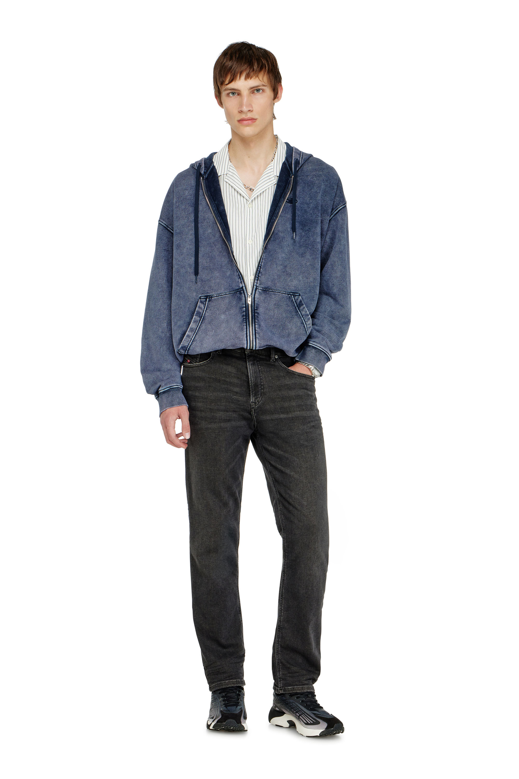 Diesel - Man's Regular 2090 D-Veekley Joggjeans&reg; 09P92, Black/Dark grey - 1