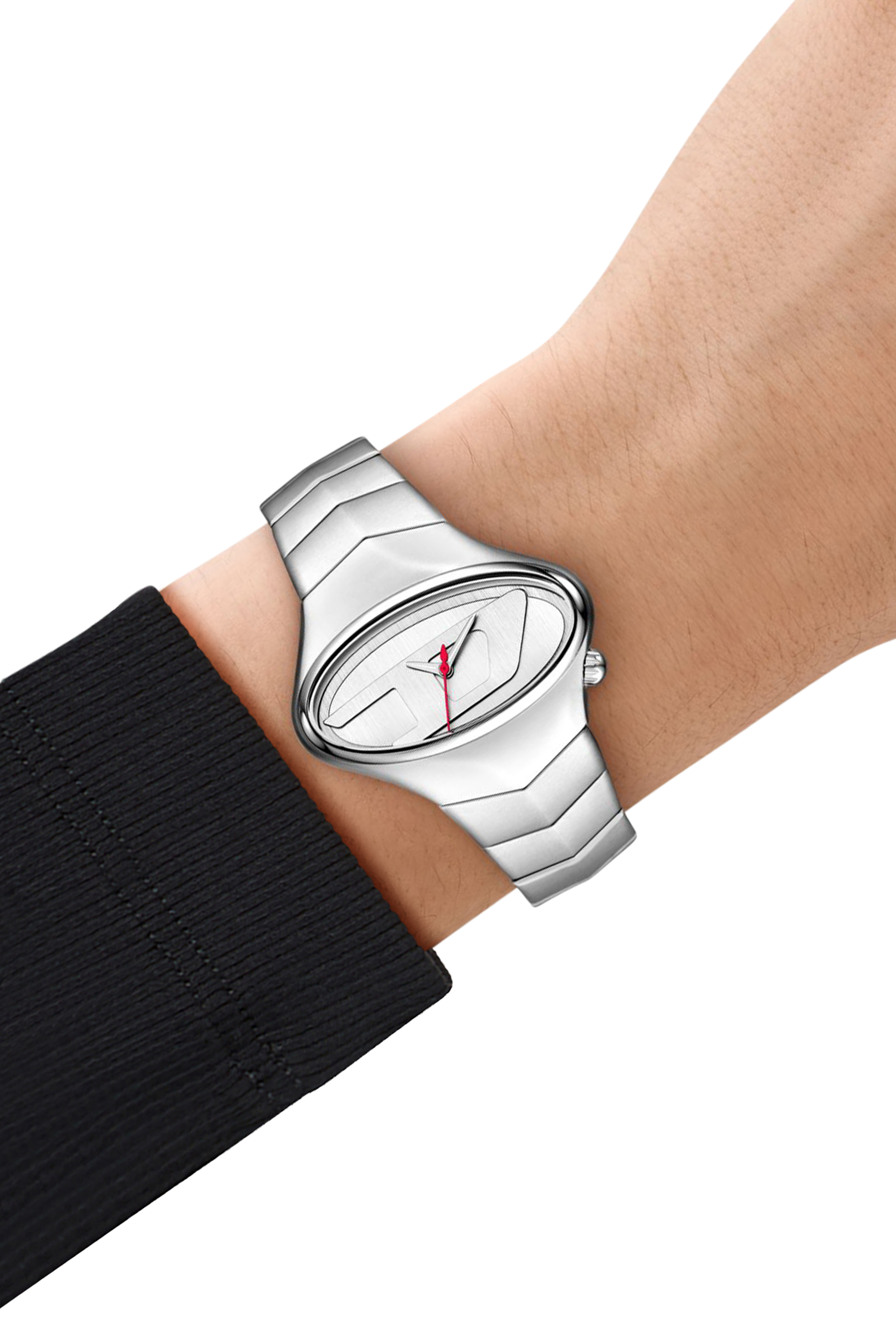 Diesel - DZ2228 WATCH, Man's D-Rush Stainless steel watch in Silver - 5