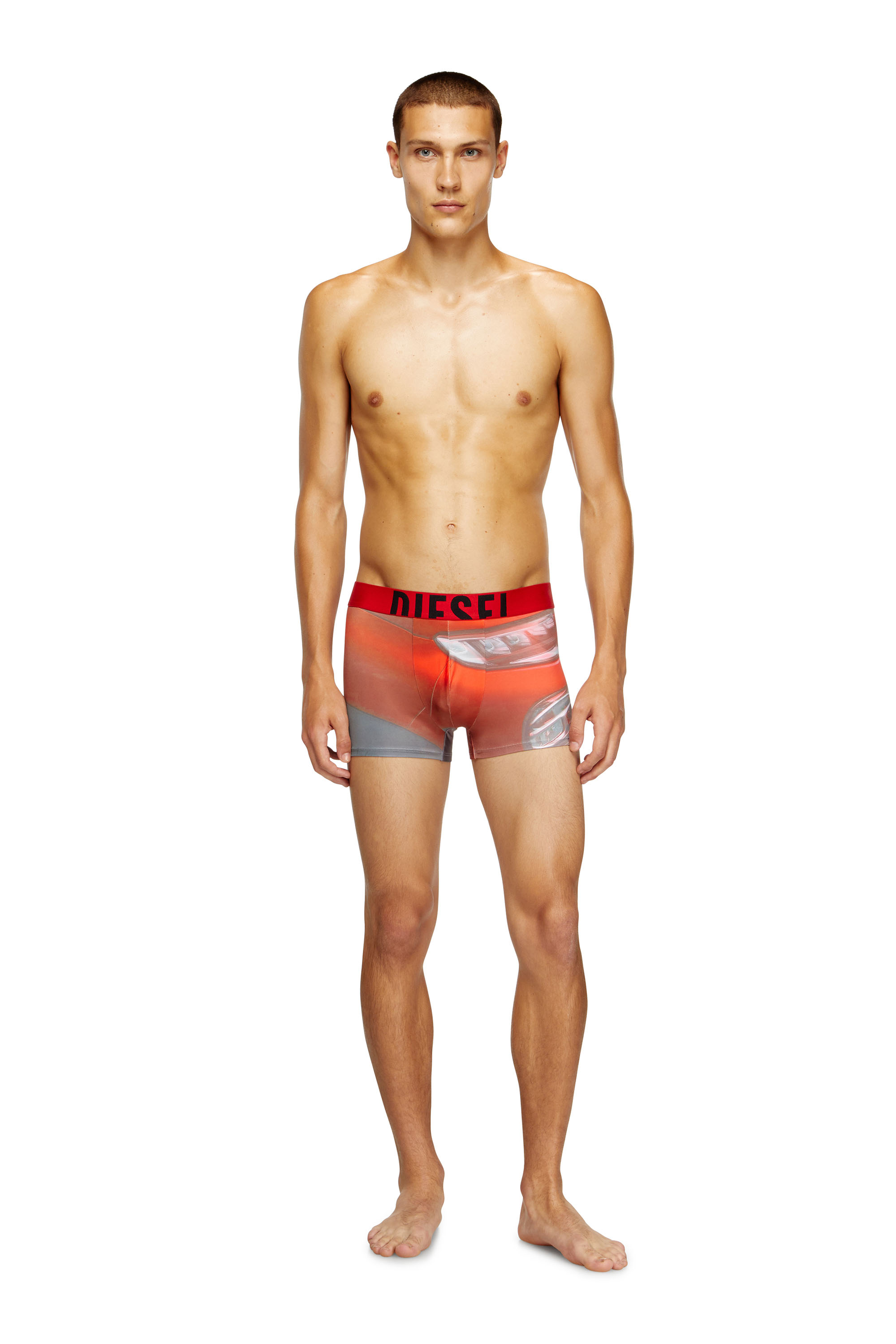Diesel - DAMIEN-D-POP-40, Man's Boxer briefs with Pop print in Red - 3