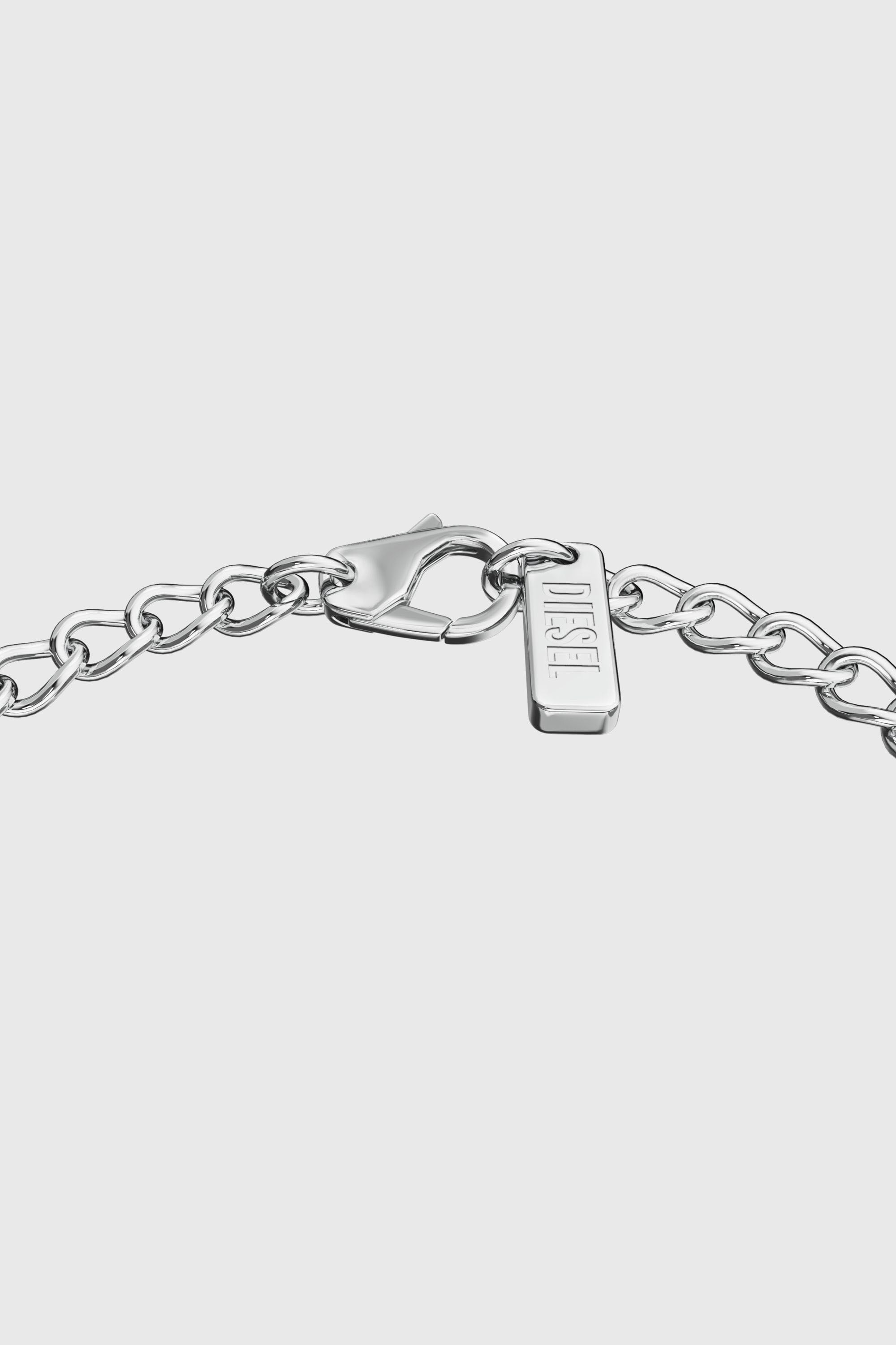Diesel - DX1690040 JEWELLERY, Unisex's Stainless steel bracelet in Silver/Red - 2