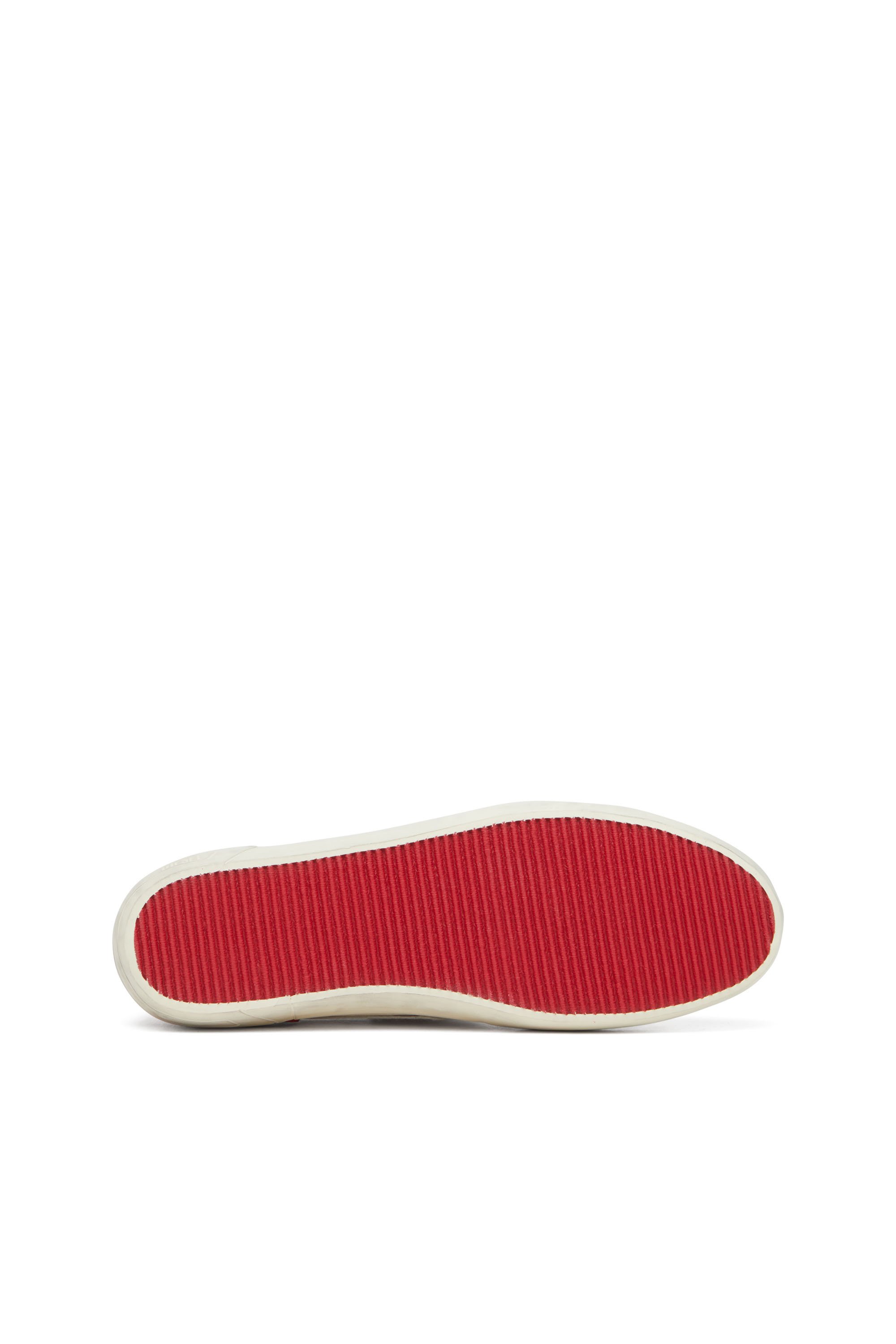 Diesel - S-LEROJI D-1 LOW, Man's S-Leroji D-Sneakers in padded ripstop and suede in Red/White - 4