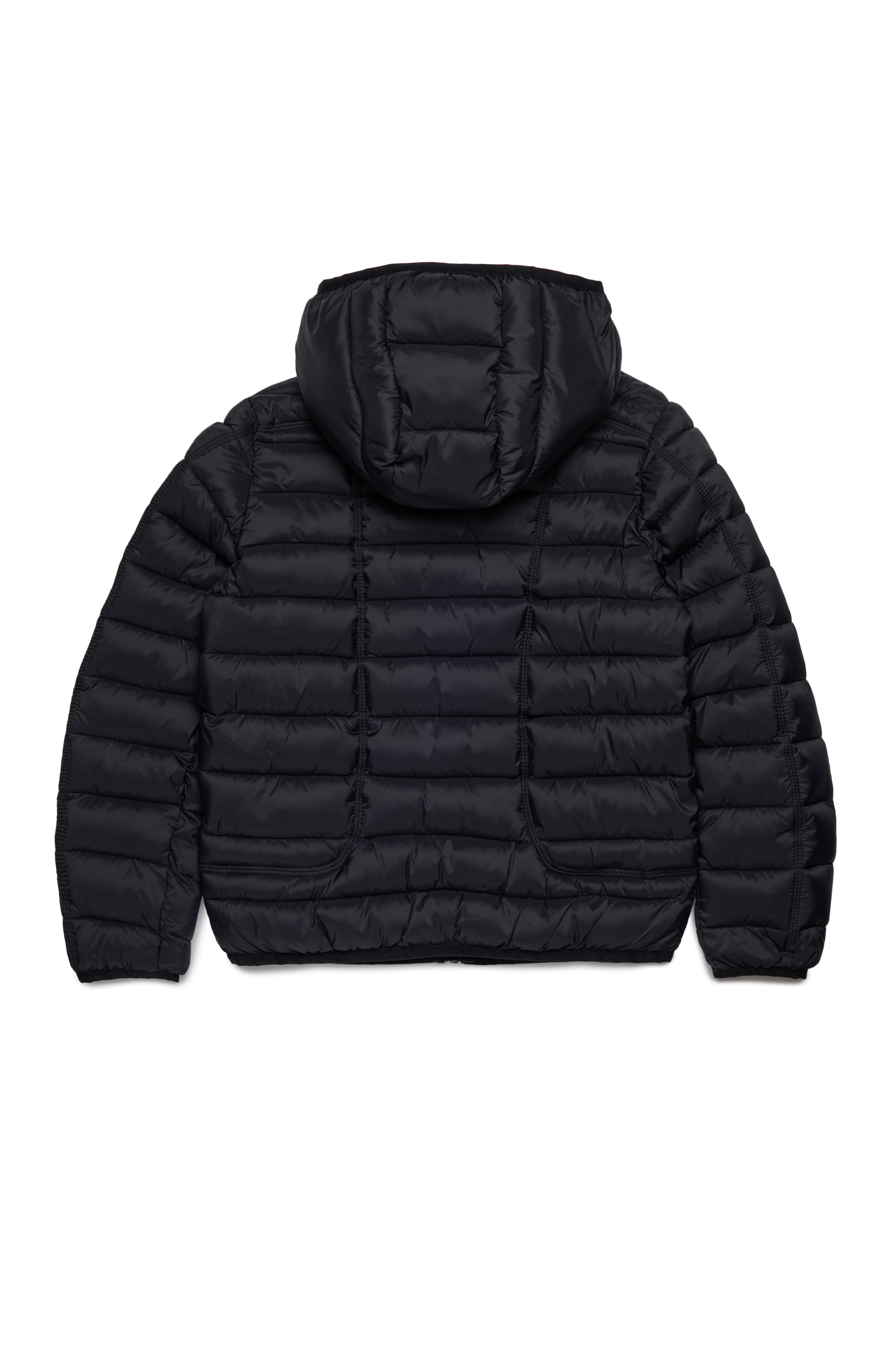 Diesel - JWSTONE, Unisex's Nylon jacket with hood in Black - 2