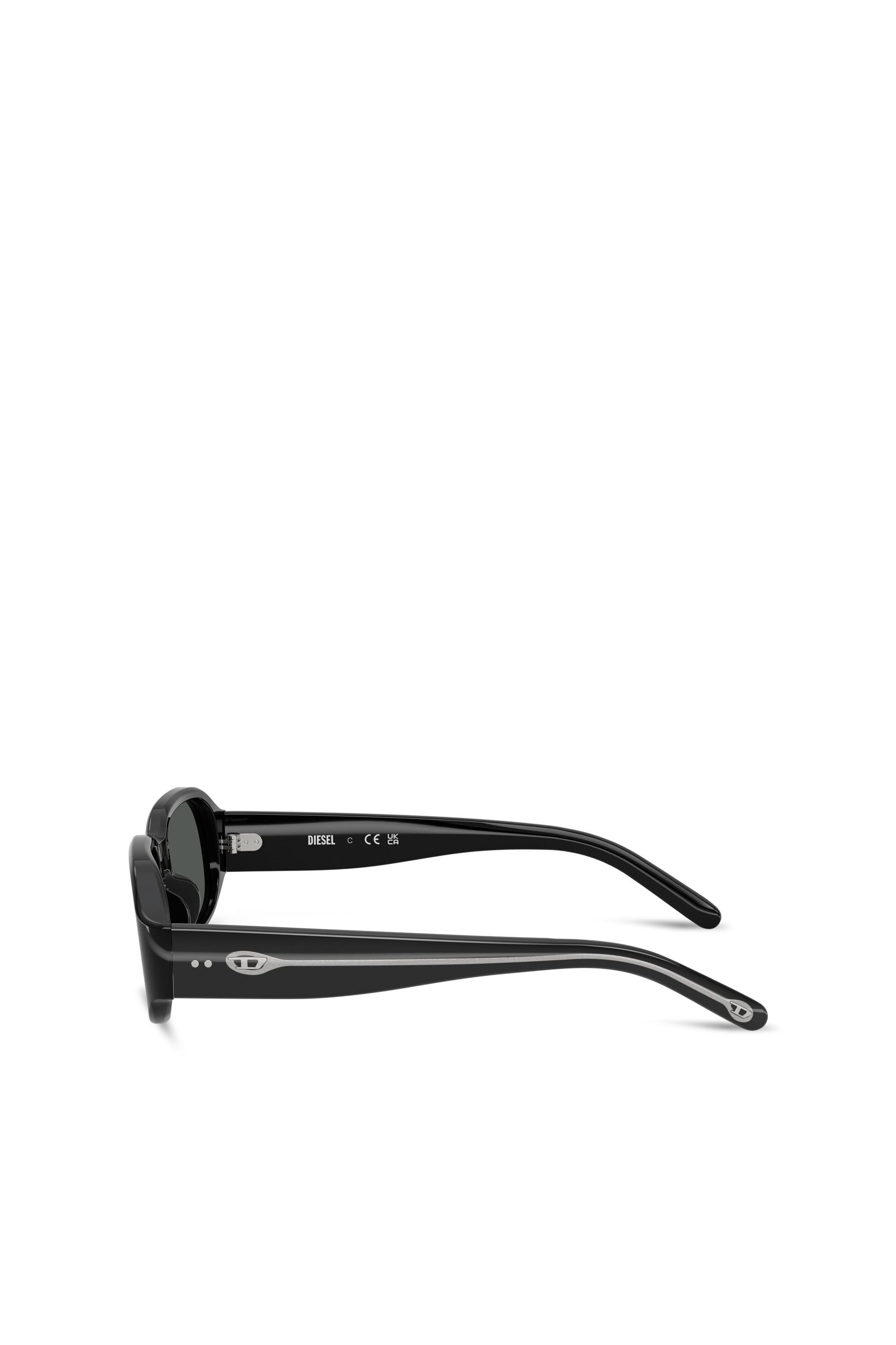 Diesel - 0DL2009U, Unisex's Rectangle sunglasses in Black - 4