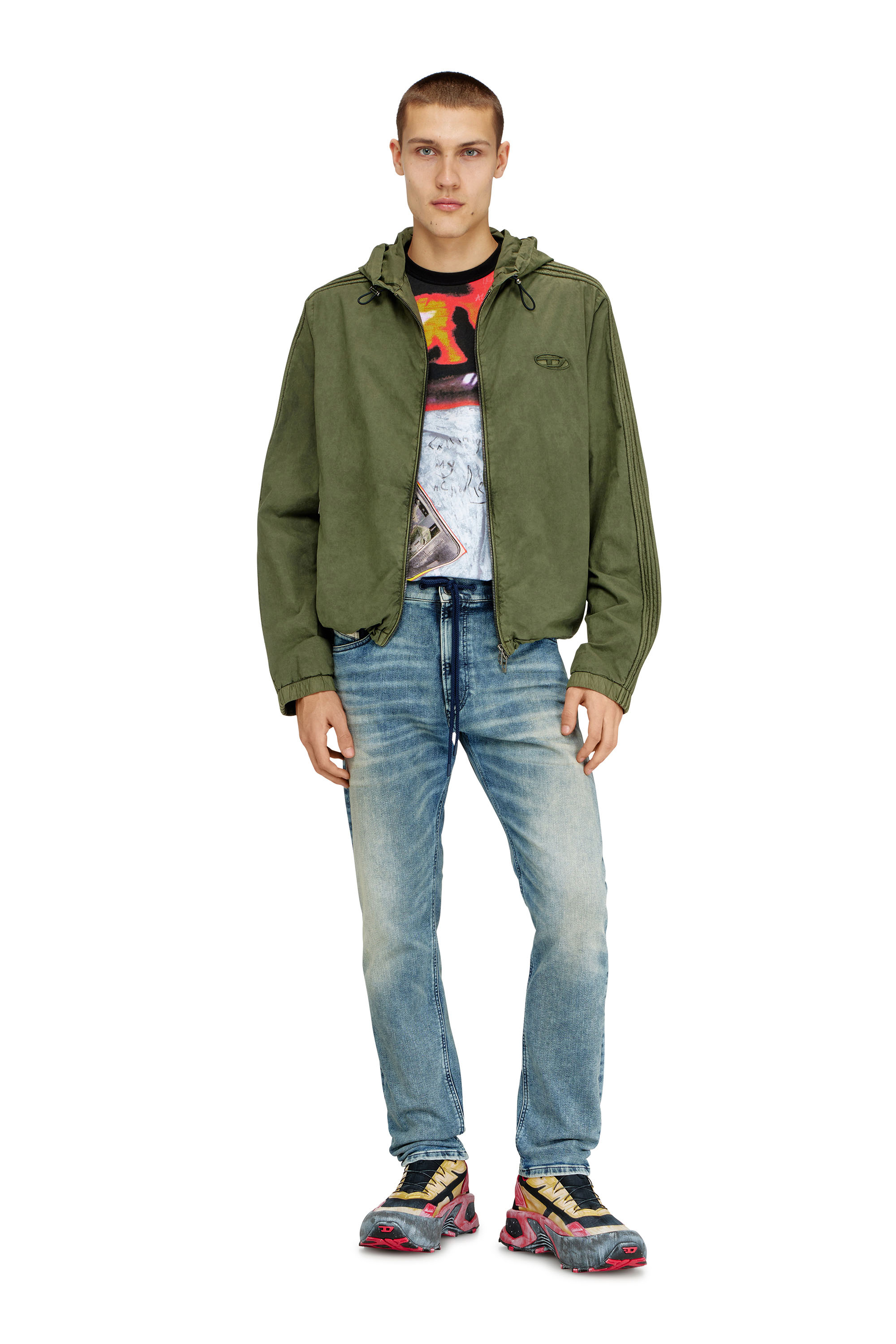 Diesel - Man's Regular 2032 D-Krooley Joggjeans&reg; 09N63, Light Blue - 1