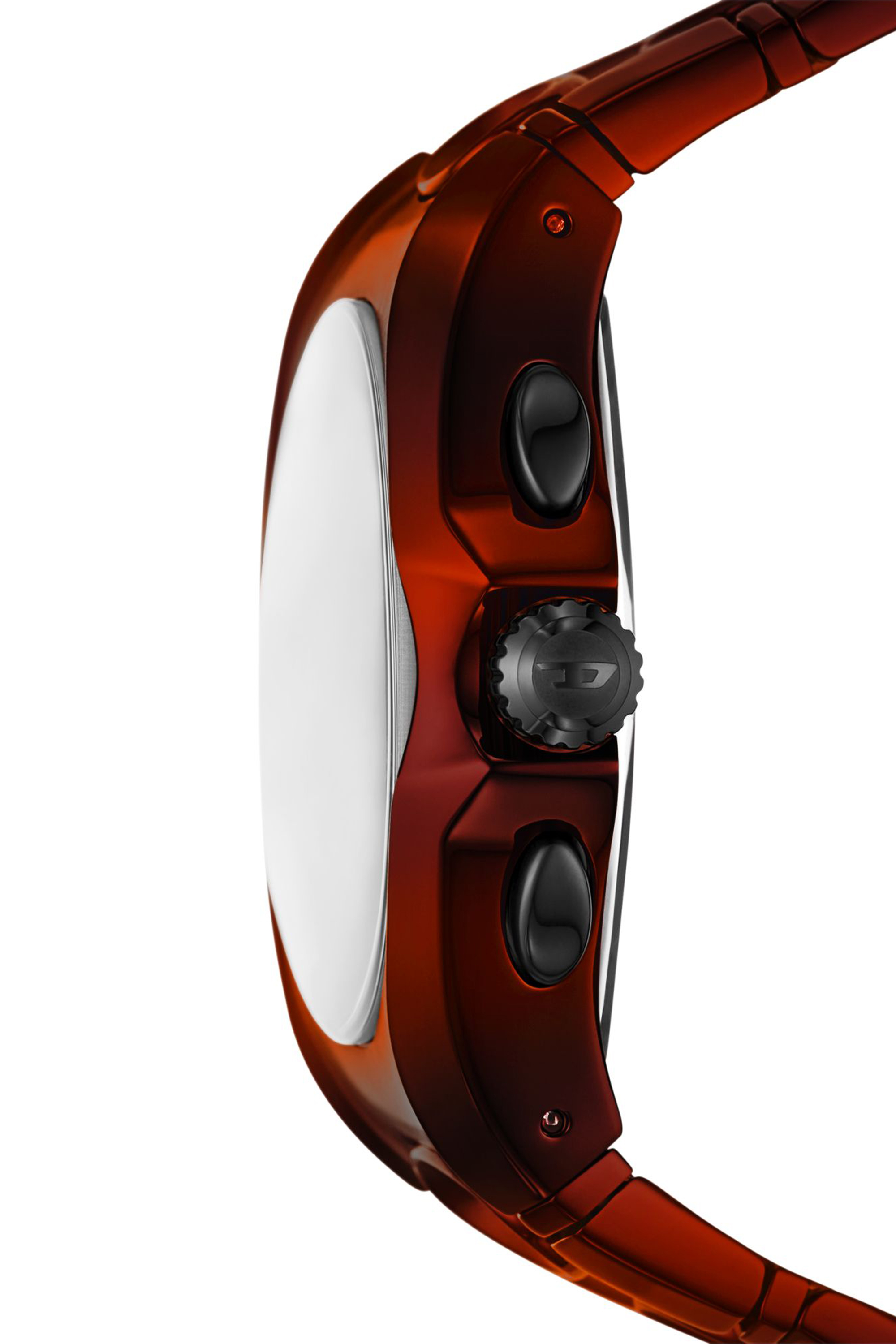 Diesel - DZ4693 WATCH, Man's D-Curve red stainless steel watch in Red - 3