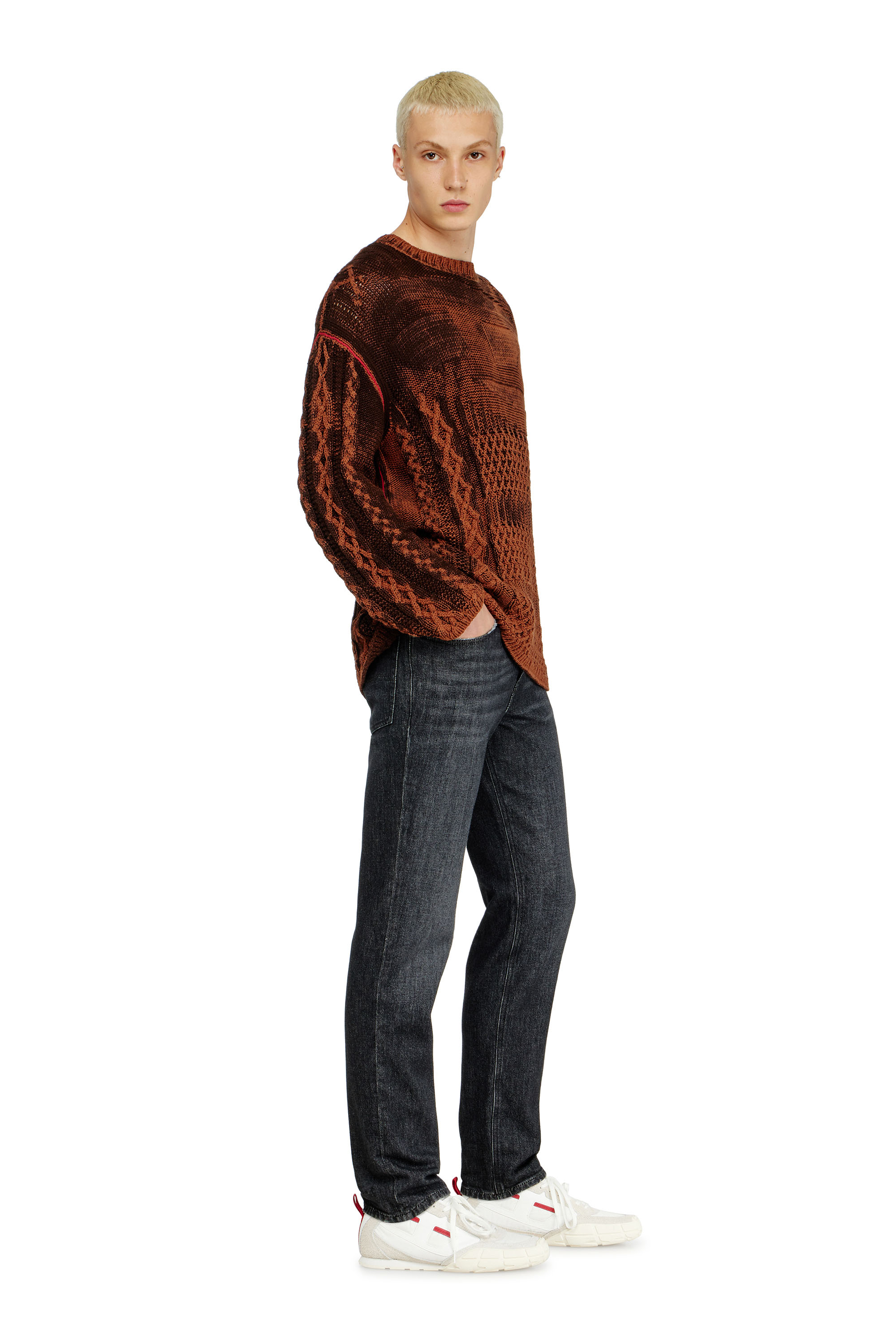 Diesel - Man's Regular Jeans 2023 D-Finitive 09P79, Black/Dark grey - 3