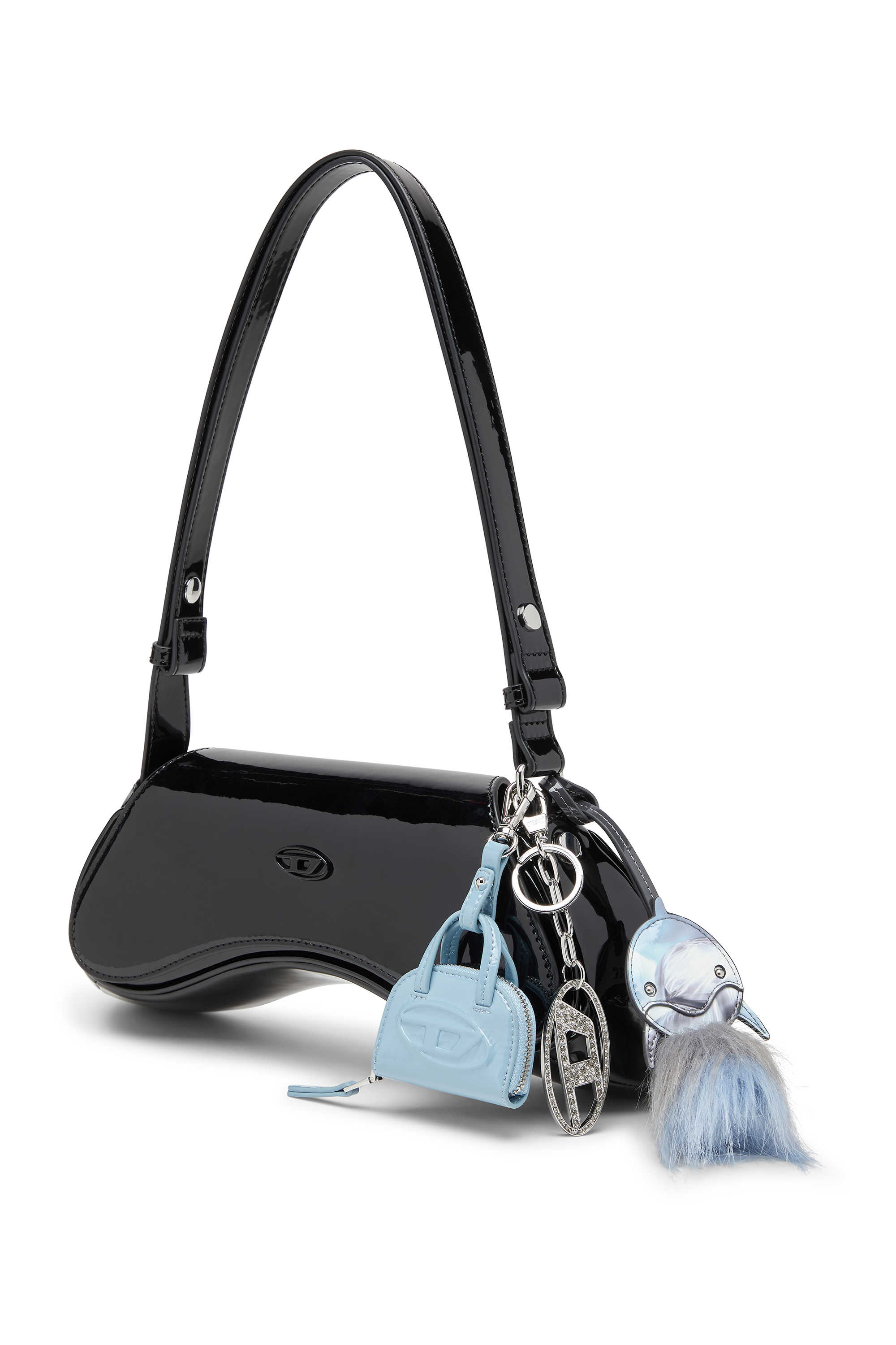 Diesel - FUR CHARMS II, Woman's Soft touch dolphin-shaped Charm in Azure - 4