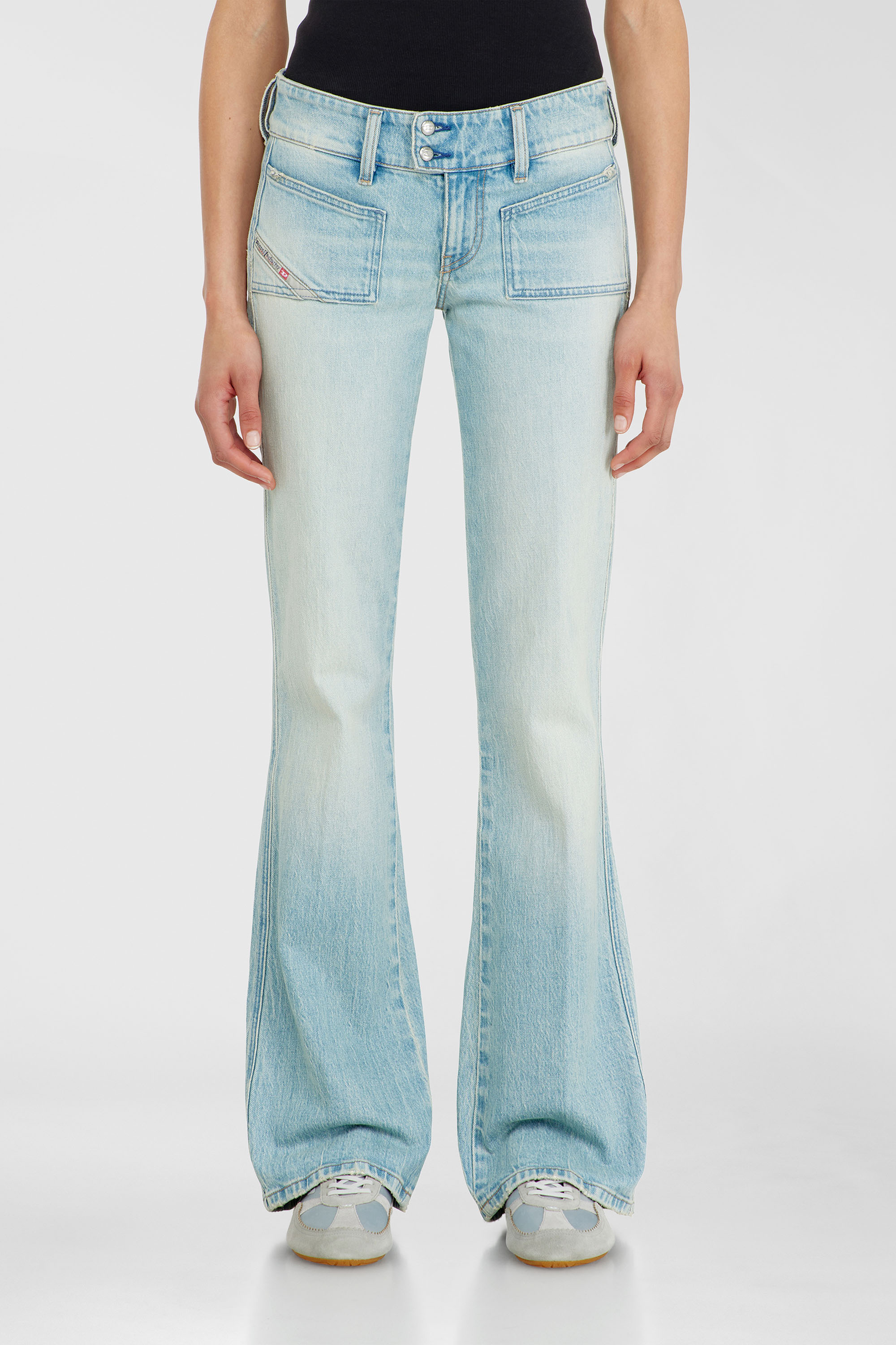 Diesel - Woman's Bootcut Jeans D-Hush 0KBBX, Light Blue - 4