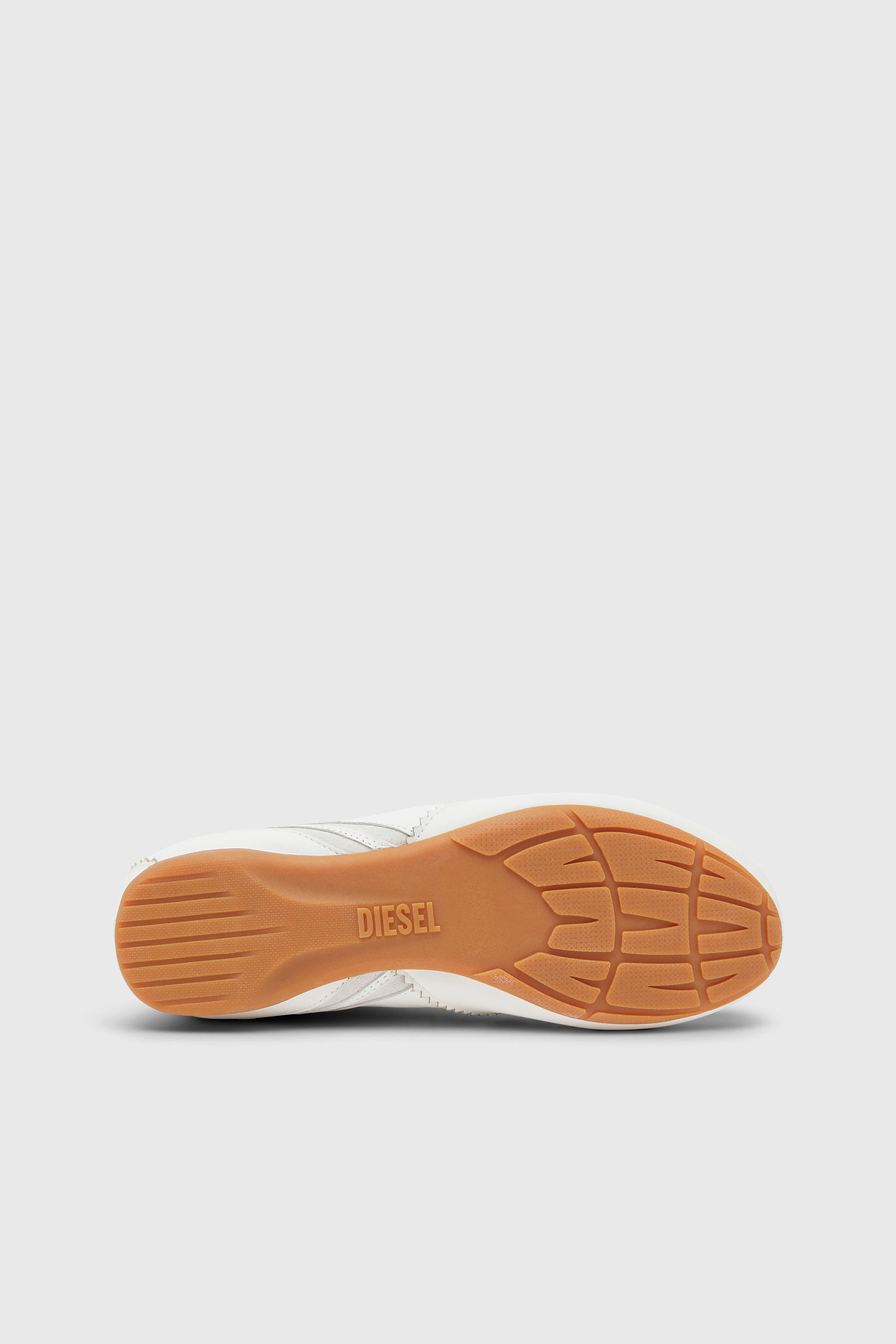 Diesel - D-MILE LOW W, Woman's D-Mile-Flat sneakers in leather and suede in White - 5