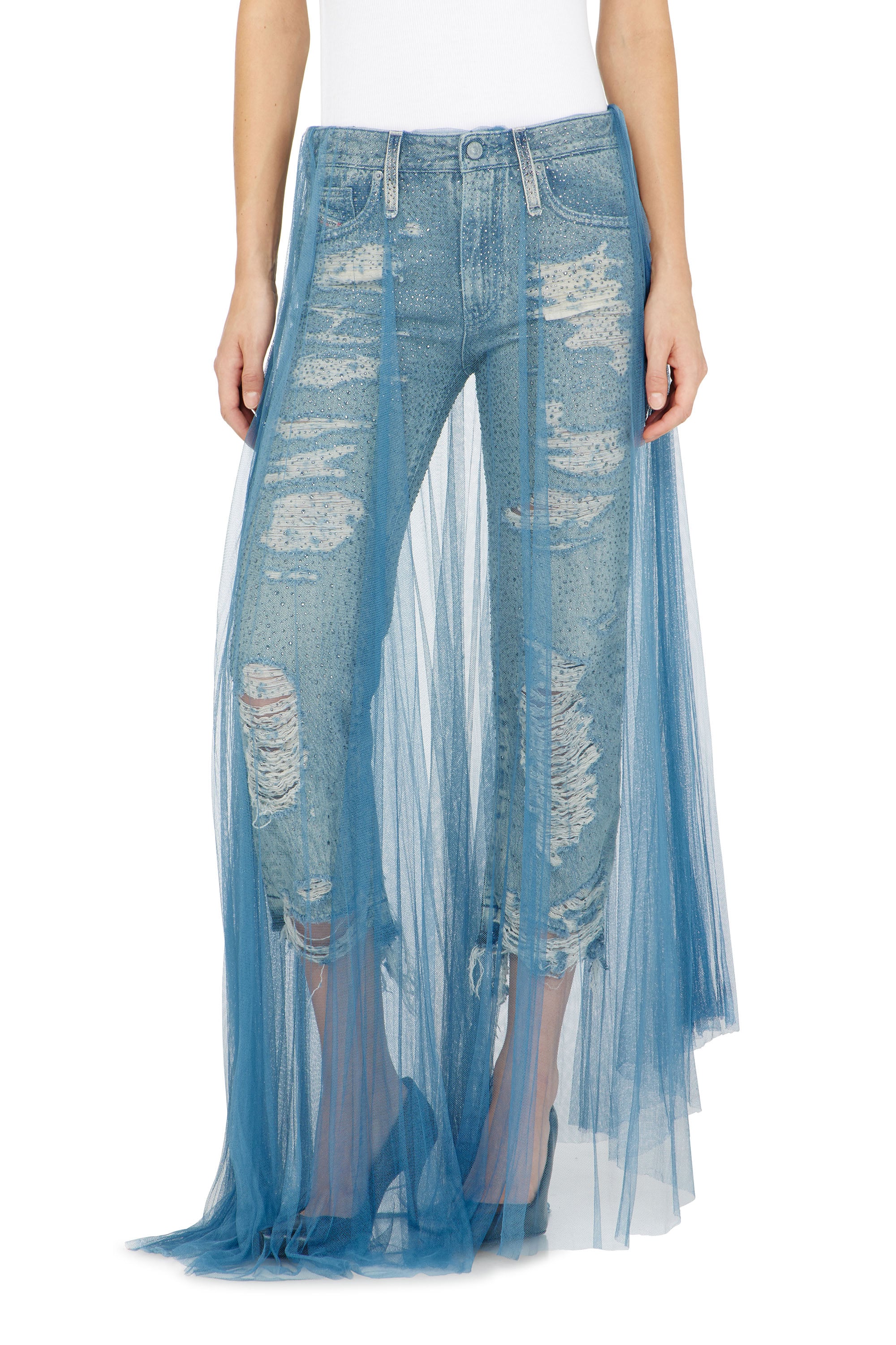 Diesel - Woman's Regular Jeans D-Aisi 0DBER, Medium blue - 2