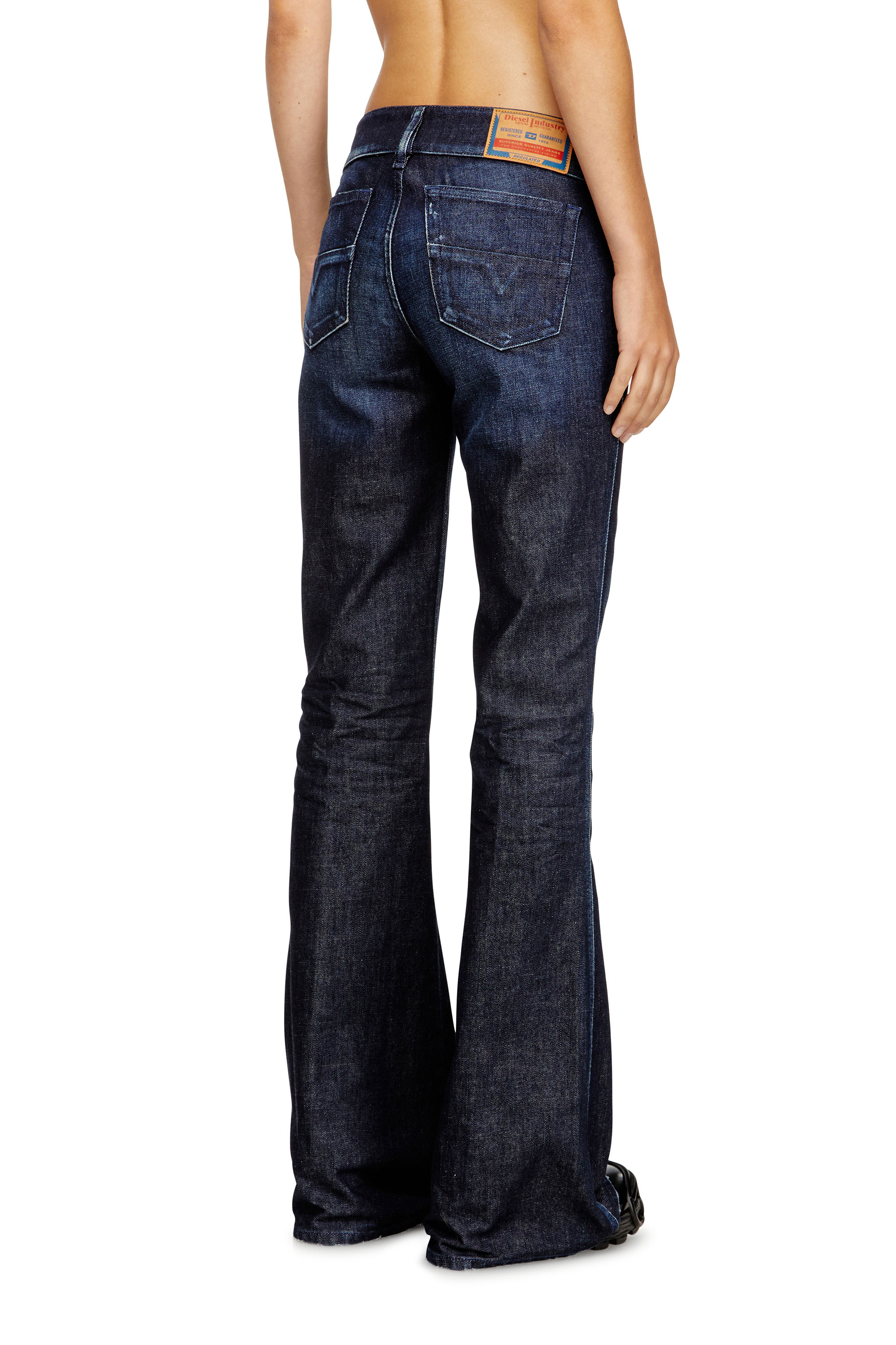 Bootcut Jeans D-Hush 09M19, Dark Blue Diesel - Woman's Bootcut Jeans D-Hush 09M19, Dark Blue - 4