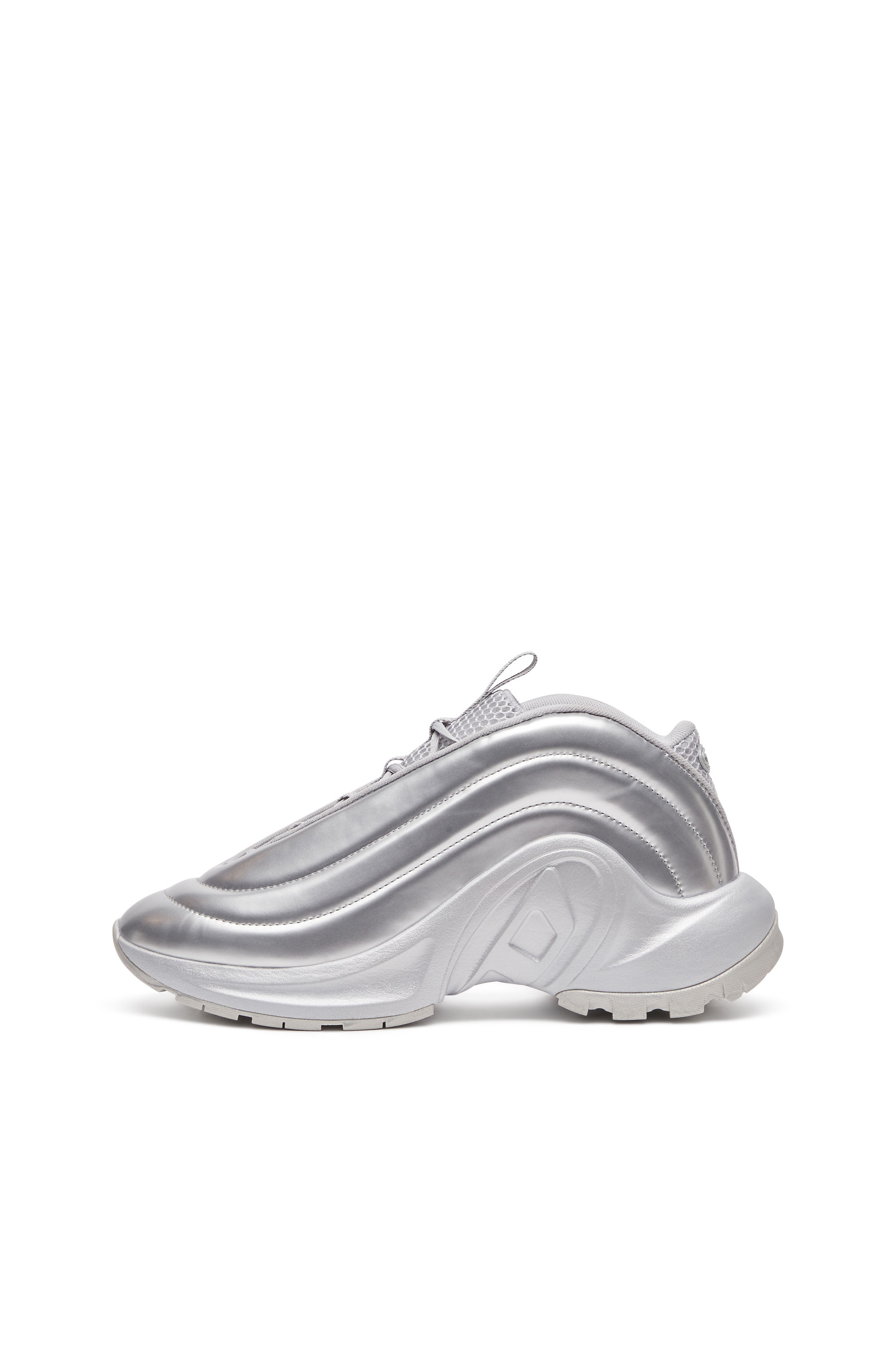 S-D-RUNNER X, Silver Diesel - S-D-RUNNER X, Unisex's S-D-Runner-Slip-on sneakers with Oval D instep in Silver - 7