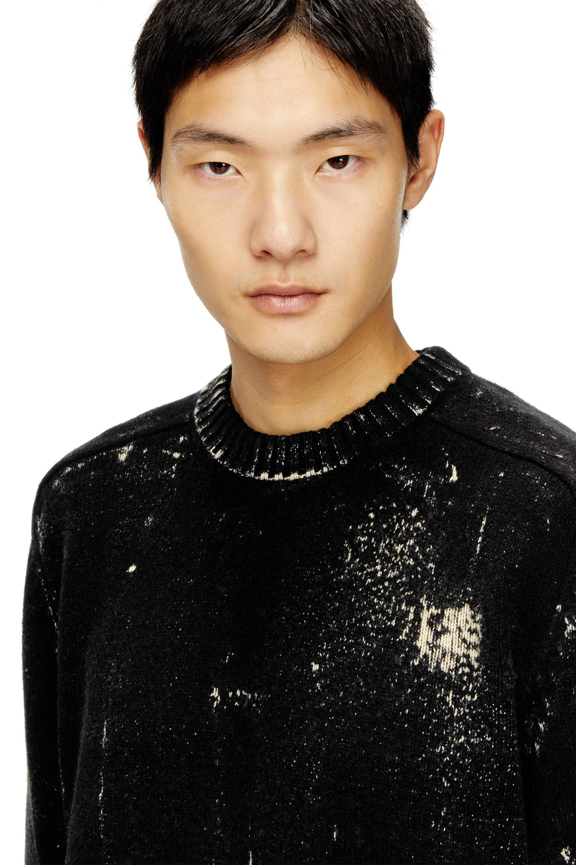 Diesel - K-MAXENSE, Man's Distressed jumper in wool blend in null - 5