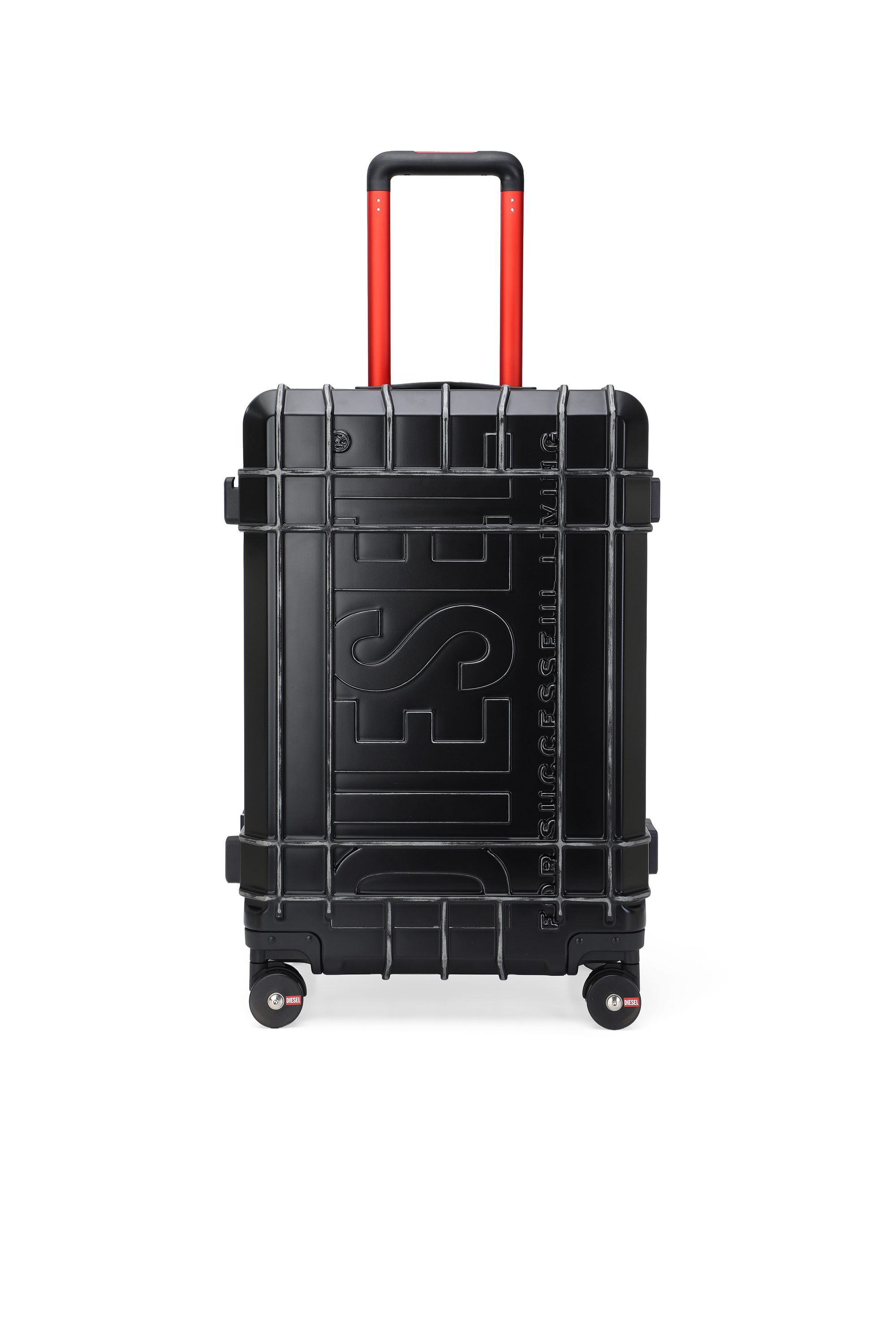 Diesel - DIESEL PC STRONG IMAGE TROLLEY- DSL003, Unisex's Rugged carry‑on suitcase 24" in Black - 1