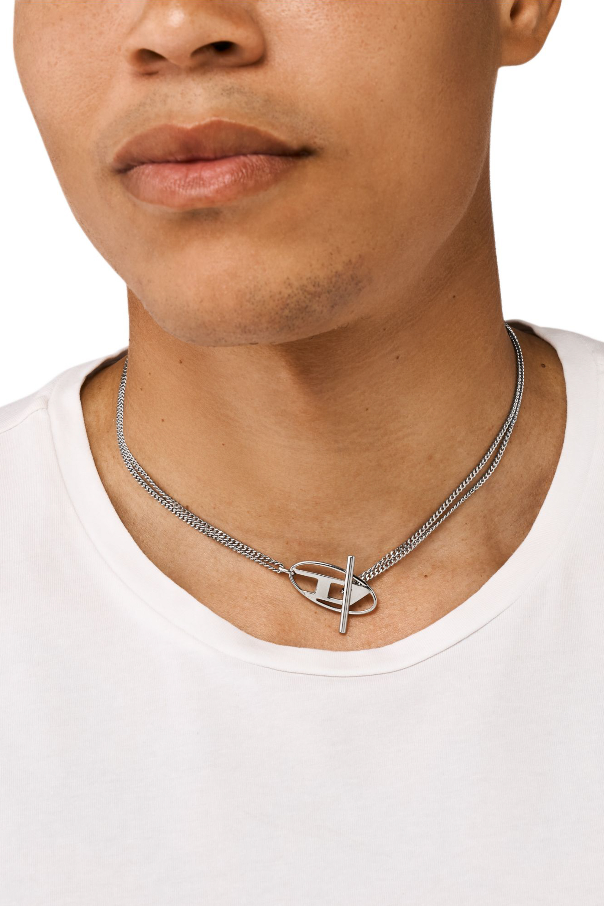 Diesel - DX1534040, Unisex's Stainless Steel Chain Necklace in Silver - 3