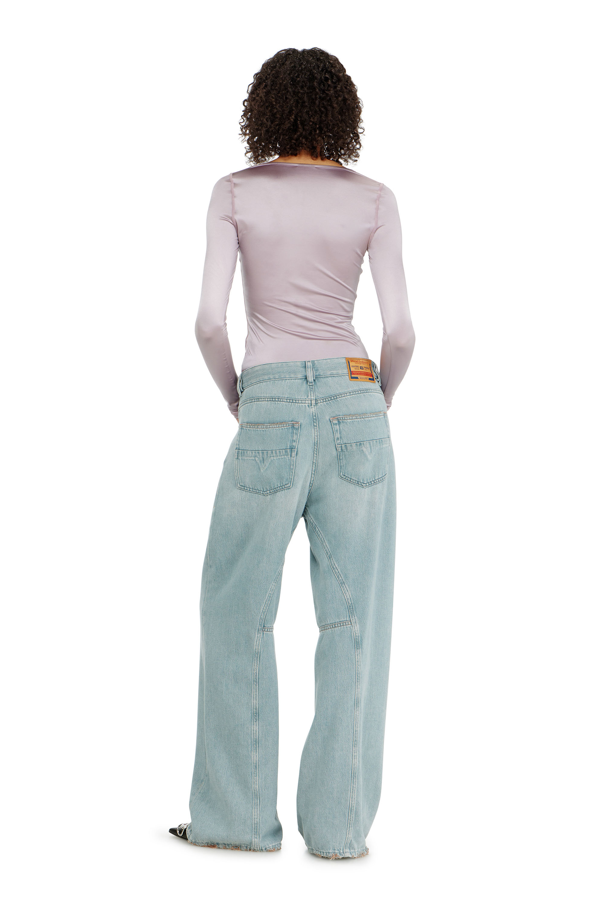 Diesel - Woman's Relaxed Jeans 1996 D-Sire 09P84, Light Blue - 3