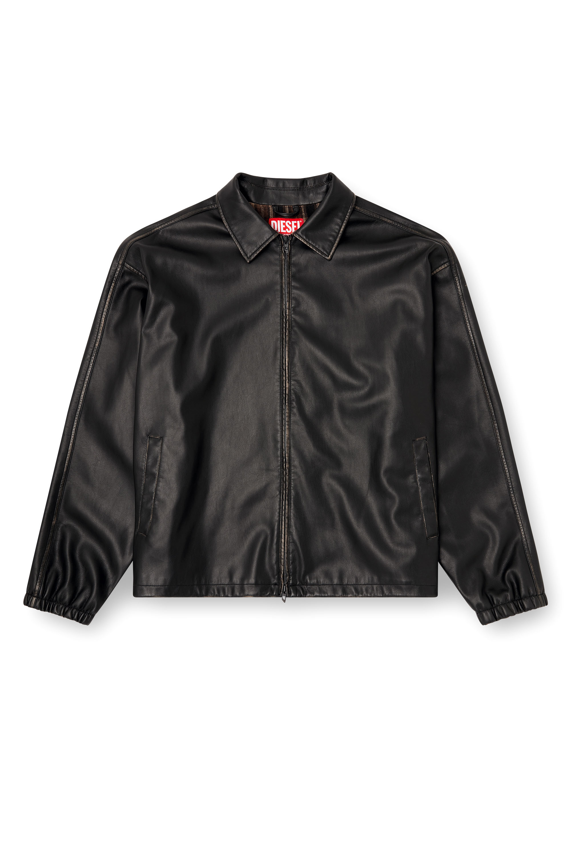 Diesel - J-AKE, Unisex's Jacket in treated technical fabric in Black - 4