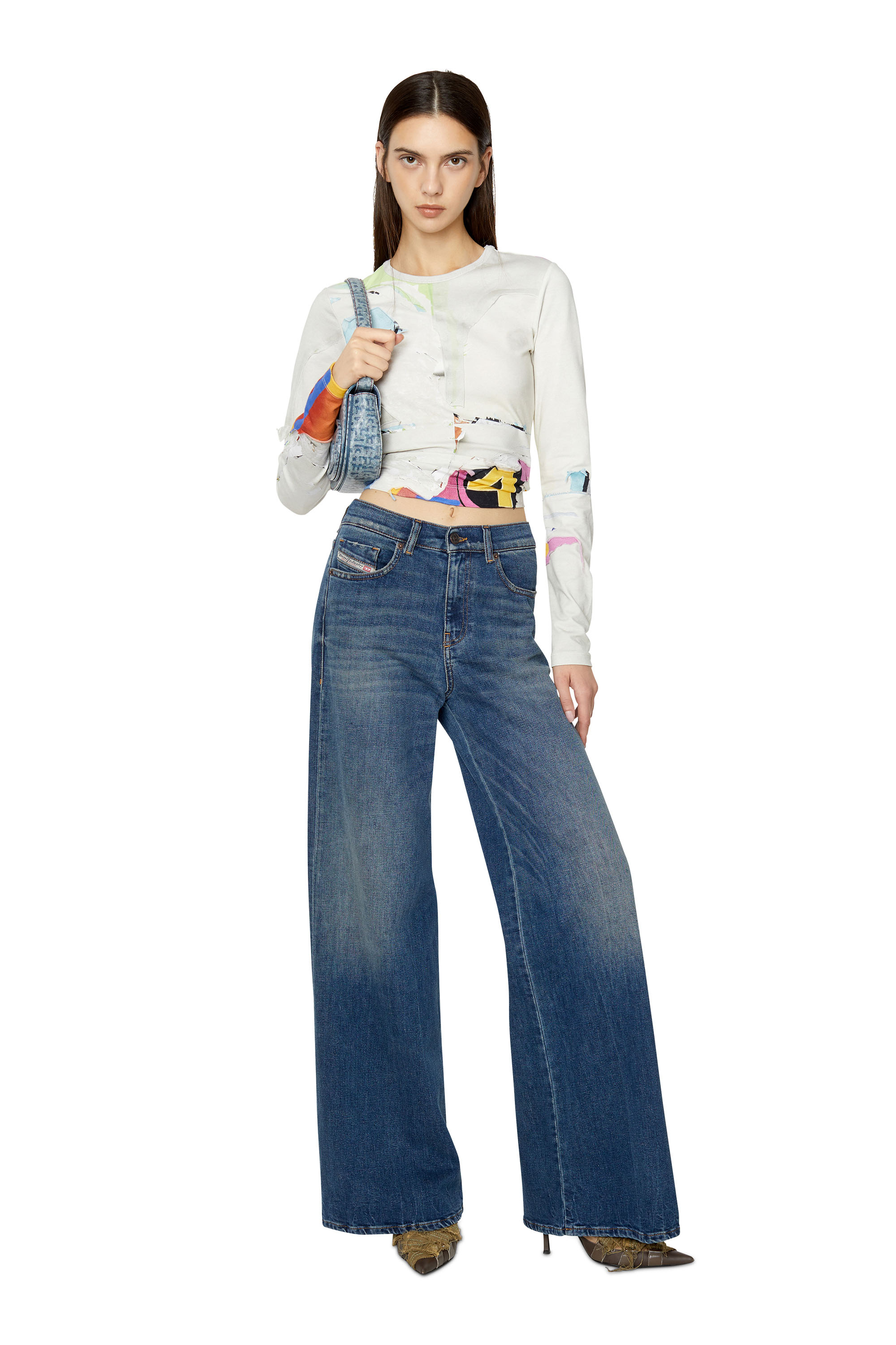 Diesel - Bootcut and Flare Jeans 1978 D-Akemi 09E66, Dark Blue - Image 5