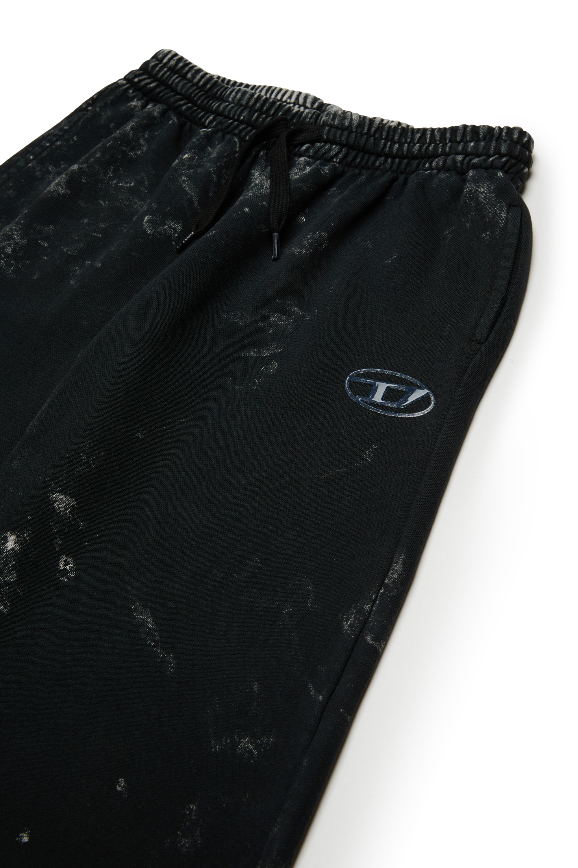 Diesel - PAKTA, Woman's Cotton pants with logo detail in Black - 3