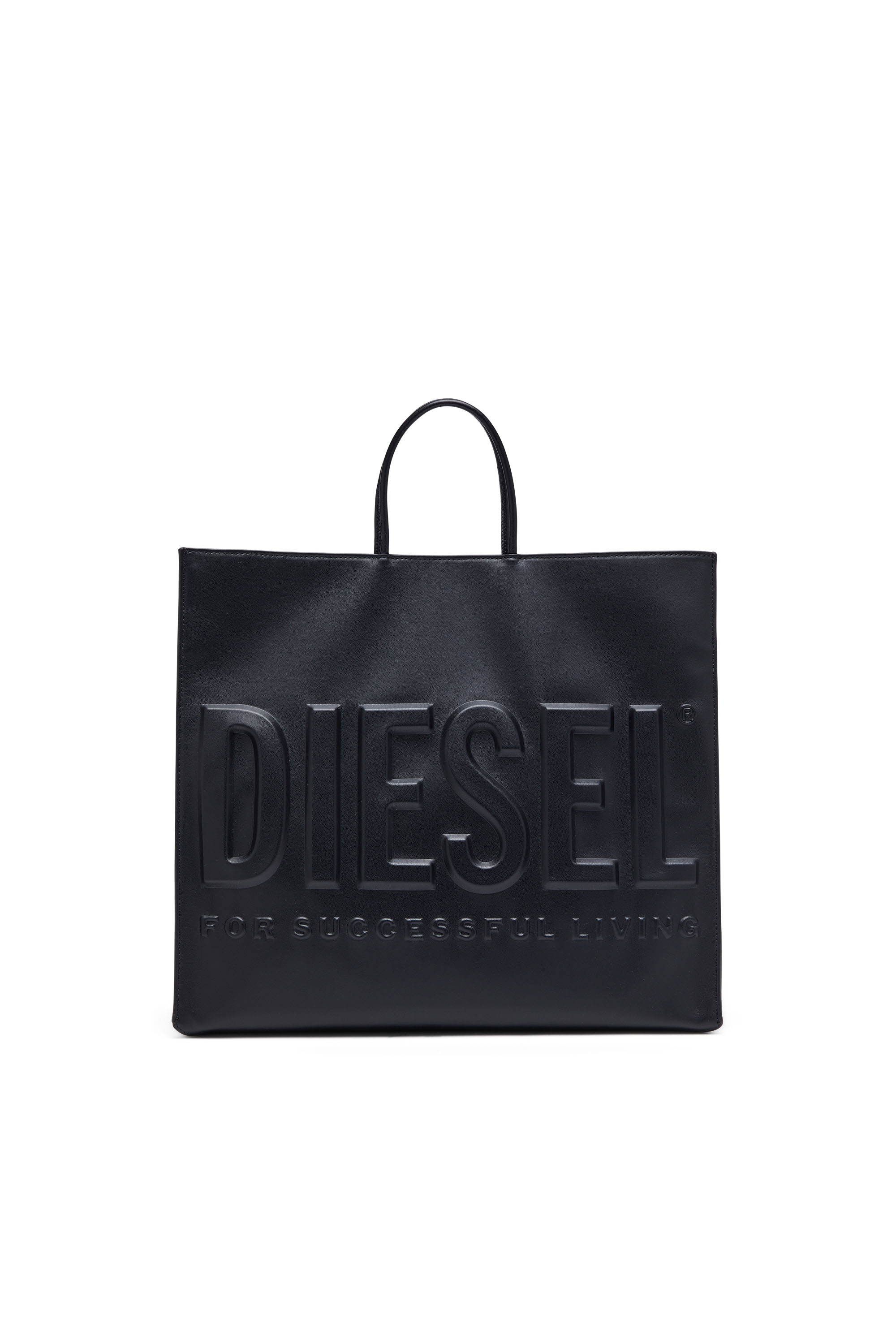 Men s Shopper and Tote Bags Denim Leather with Logo Diesel Korea