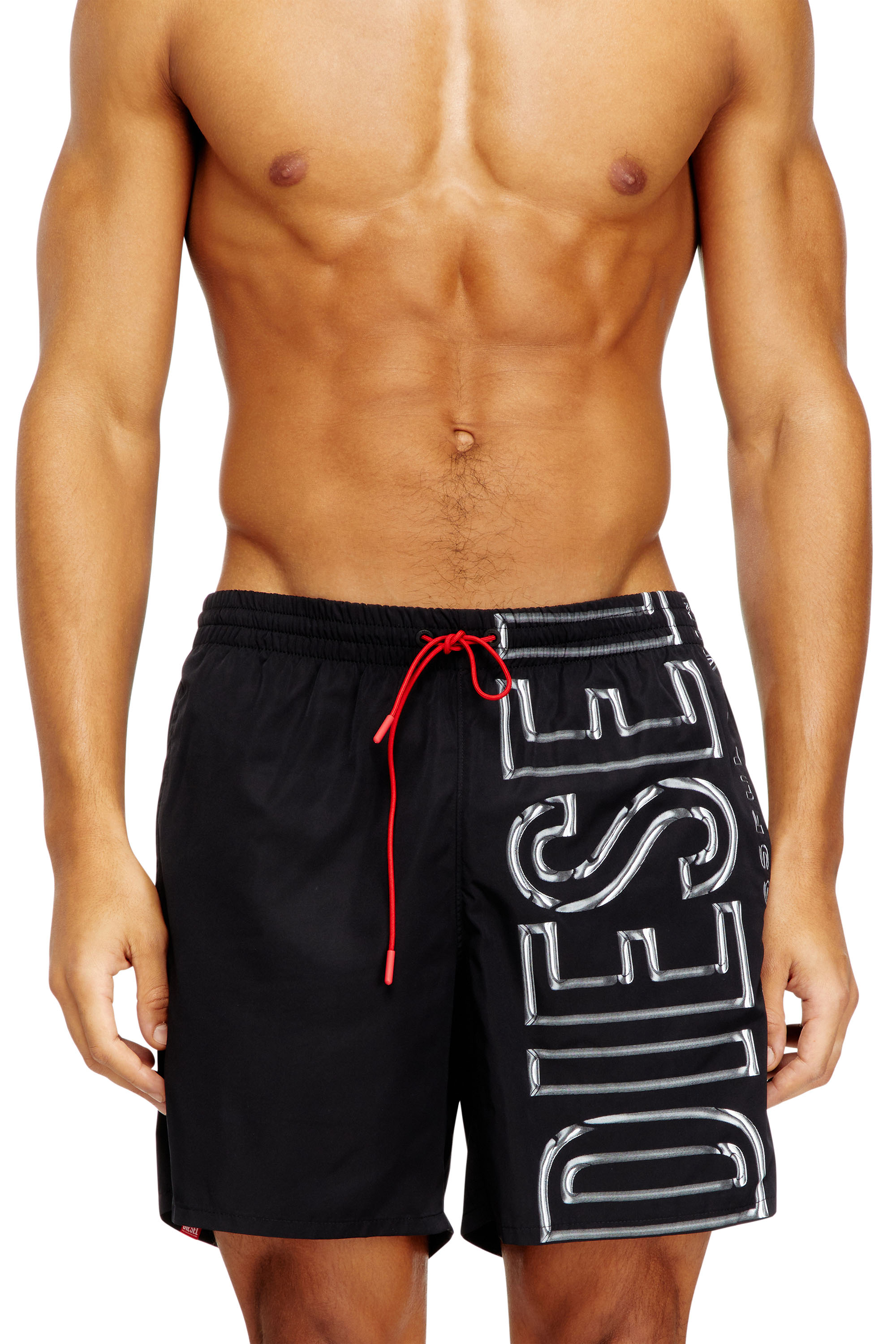 Diesel - SOCCER-41-D-CORE, Man's Swim shorts with oversized logo print in null - 2