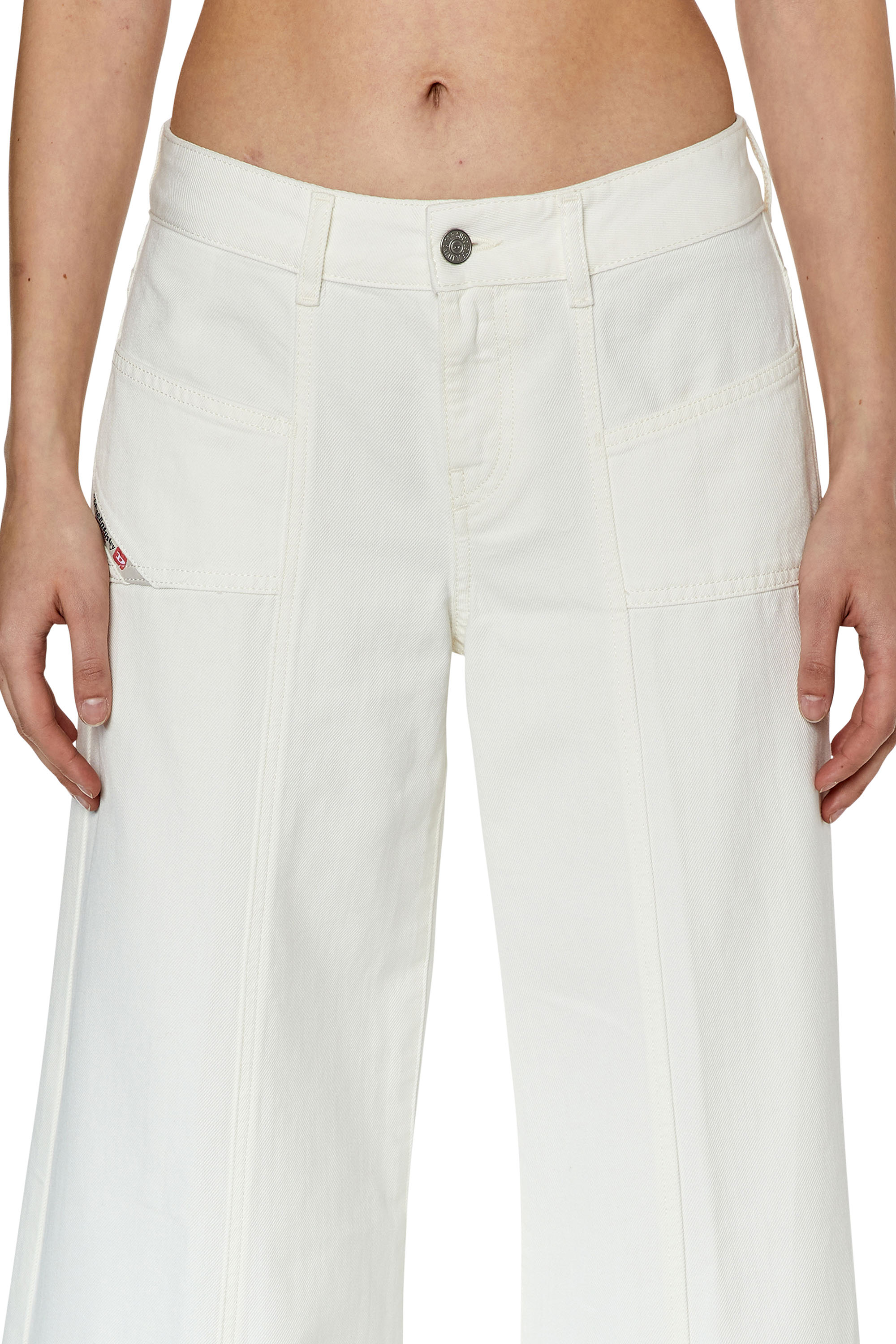 Diesel - Bootcut and Flare Jeans D-Aki 068JQ, White - Image 3