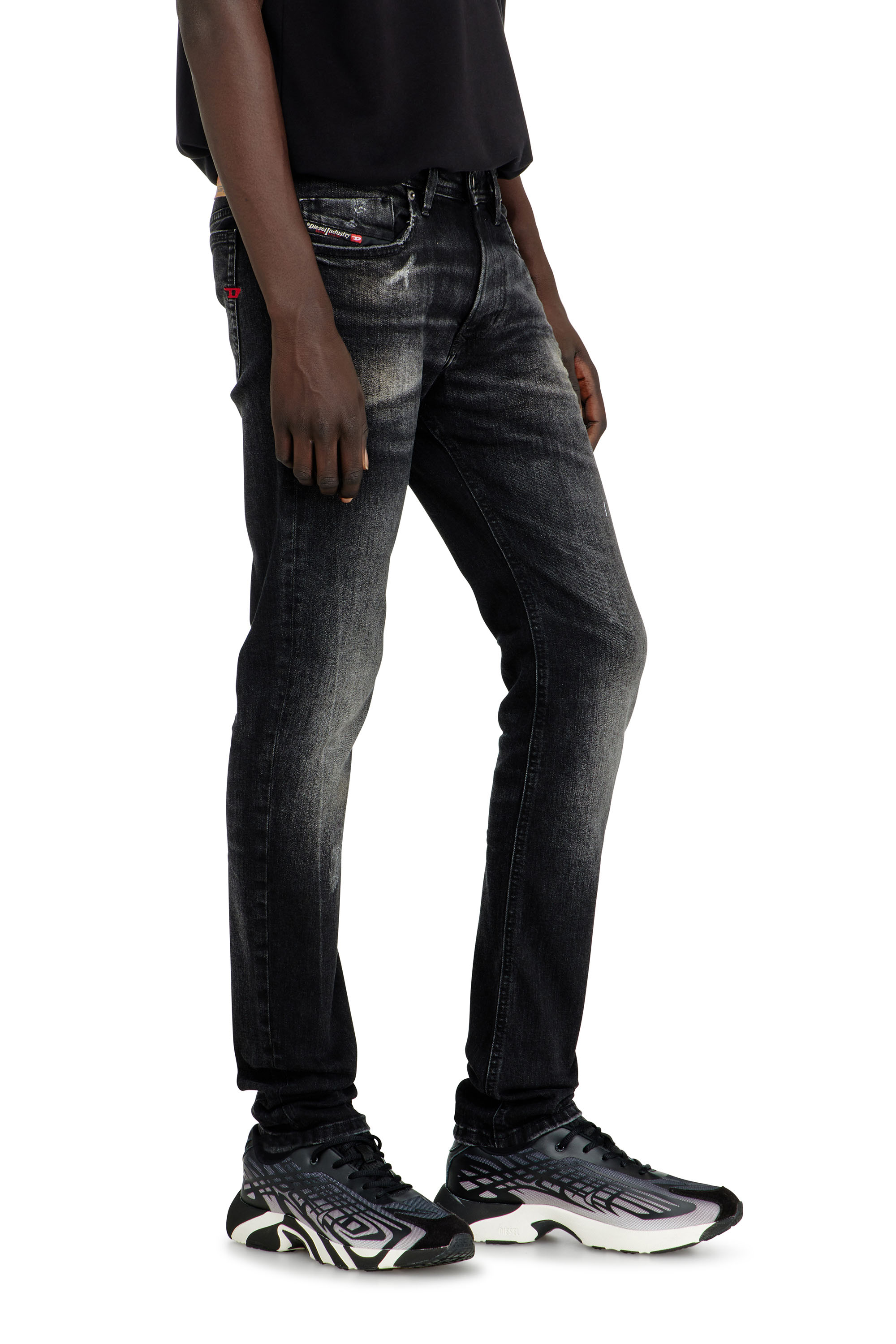 Diesel - Man's Skinny Jeans 1979 Sleenker 0DBDP, Black/Dark grey - 7