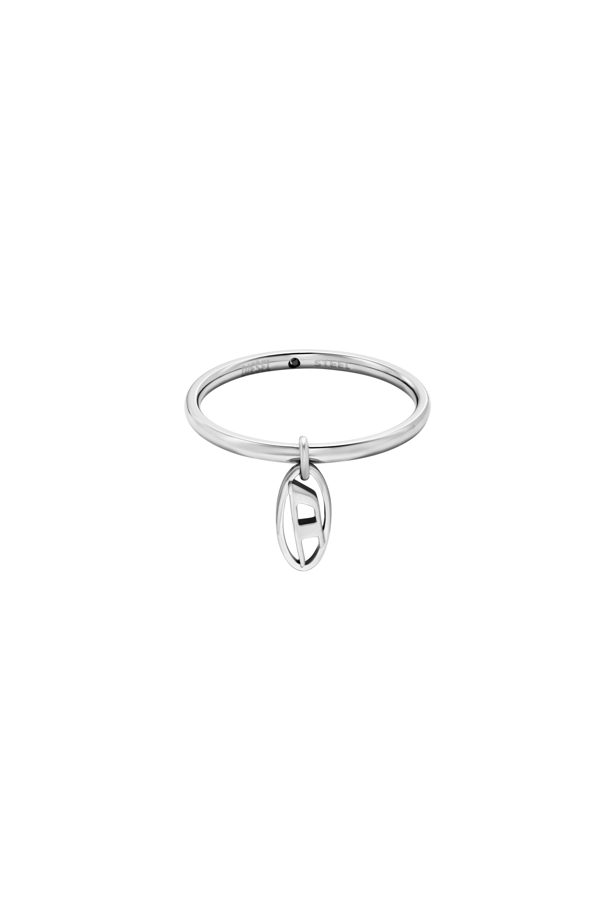Diesel - DX1603040, Unisex's Stainless Steel Charm Ring in Silver - 2