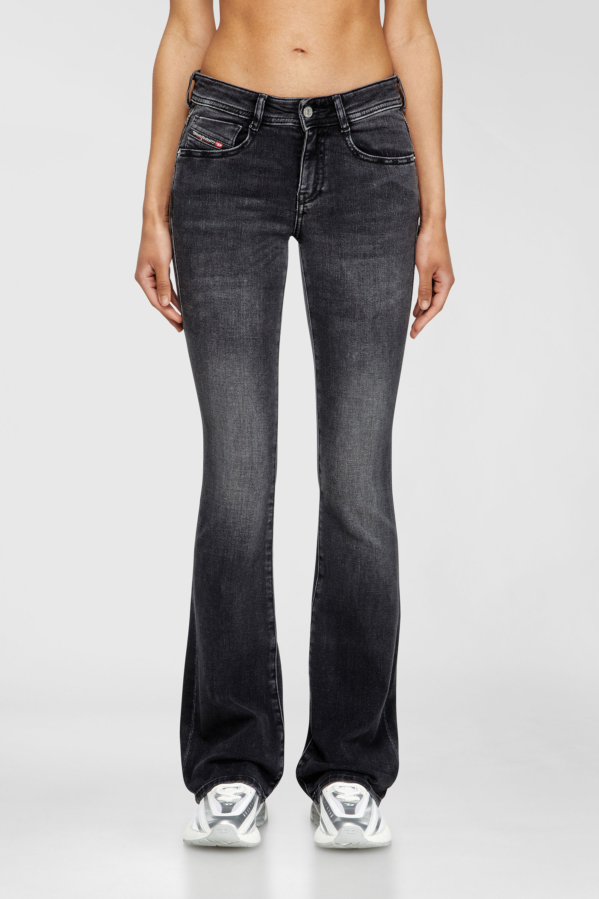 Diesel - Woman's Bootcut Jeans 1969 D-Ebbey 0DBDN, Black/Dark grey - 2