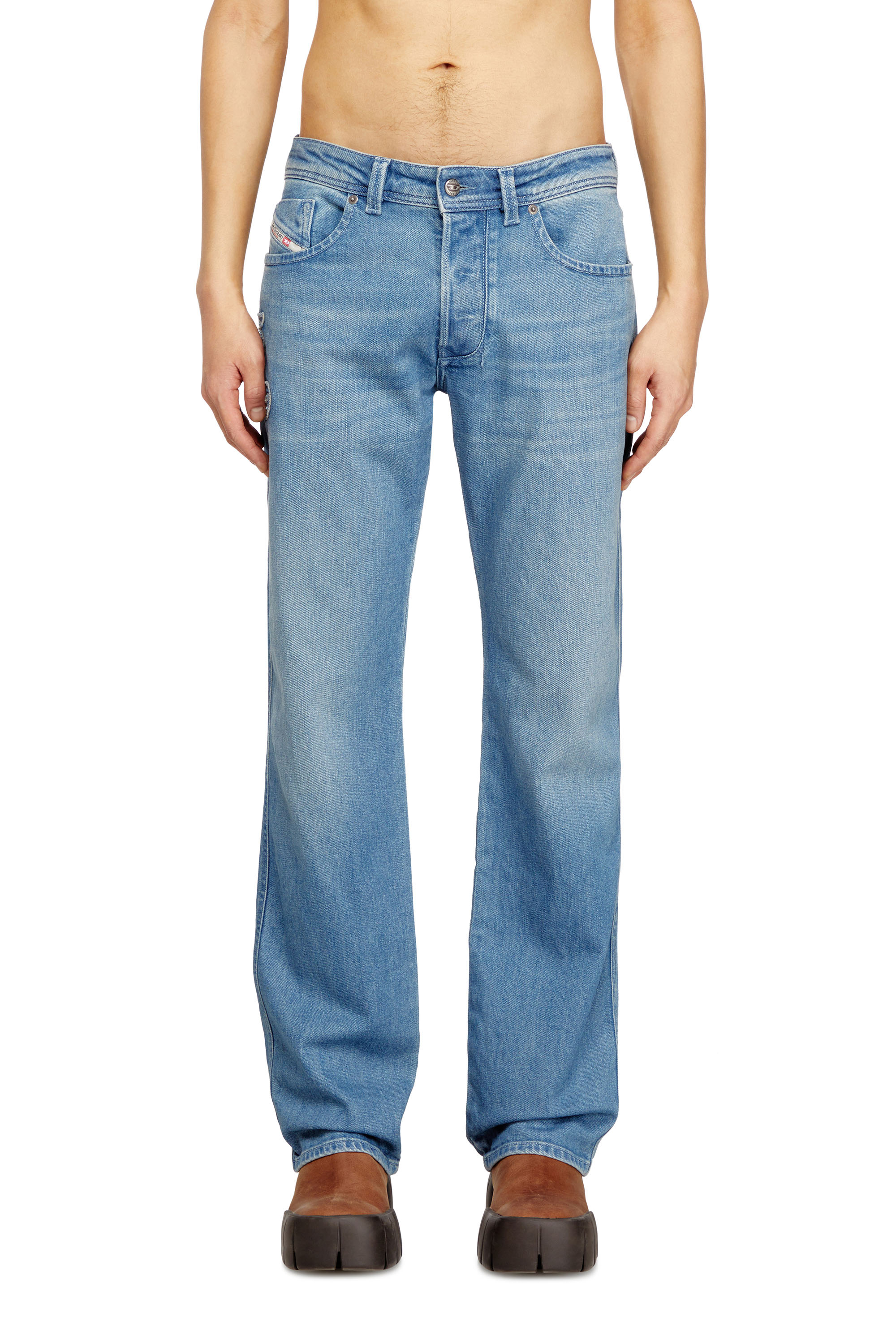 Diesel - Man's Regular Jeans 1985 Larkee 09Q18, Light Blue - 1