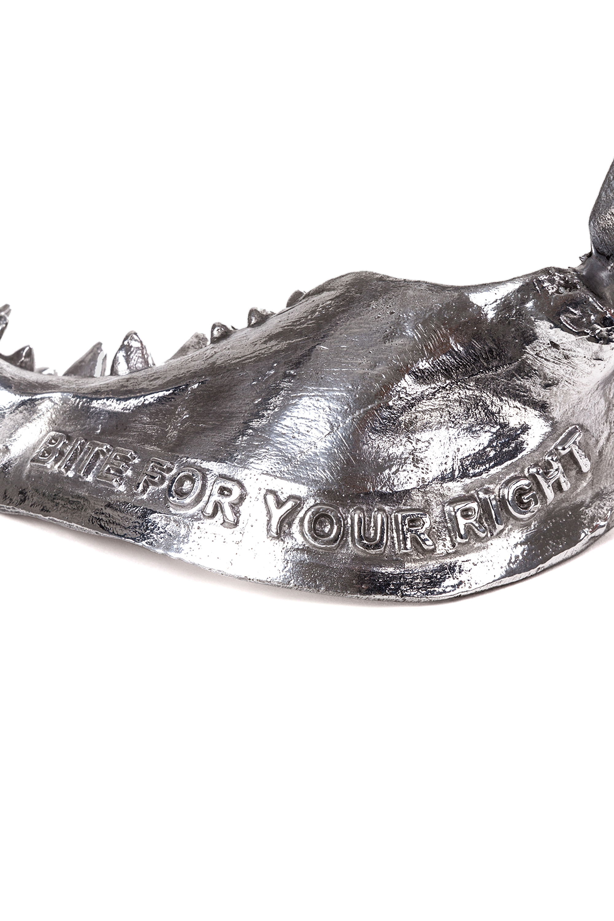Diesel - 10896 WUNDERKAMMER, Unisex's "Bite For Your Right" Wunderkammer Shark Jaw in Silver - 3