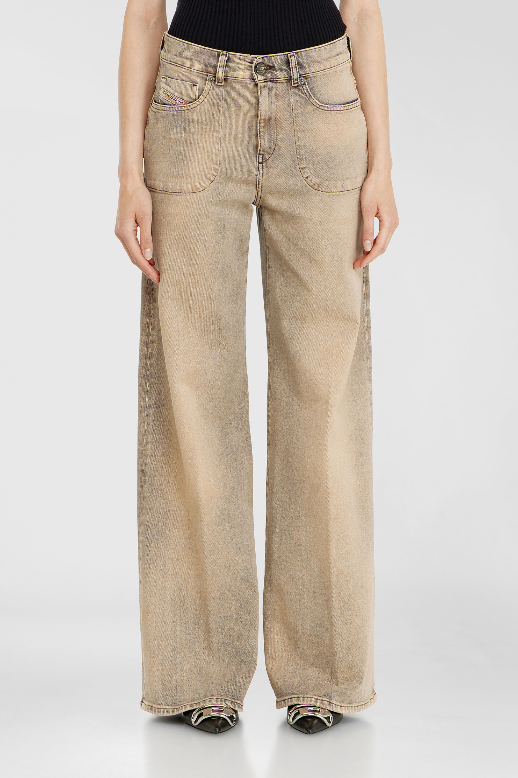 Diesel - Woman's Flare Jeans 1978 D-Akemi 09P53, Beige - 2