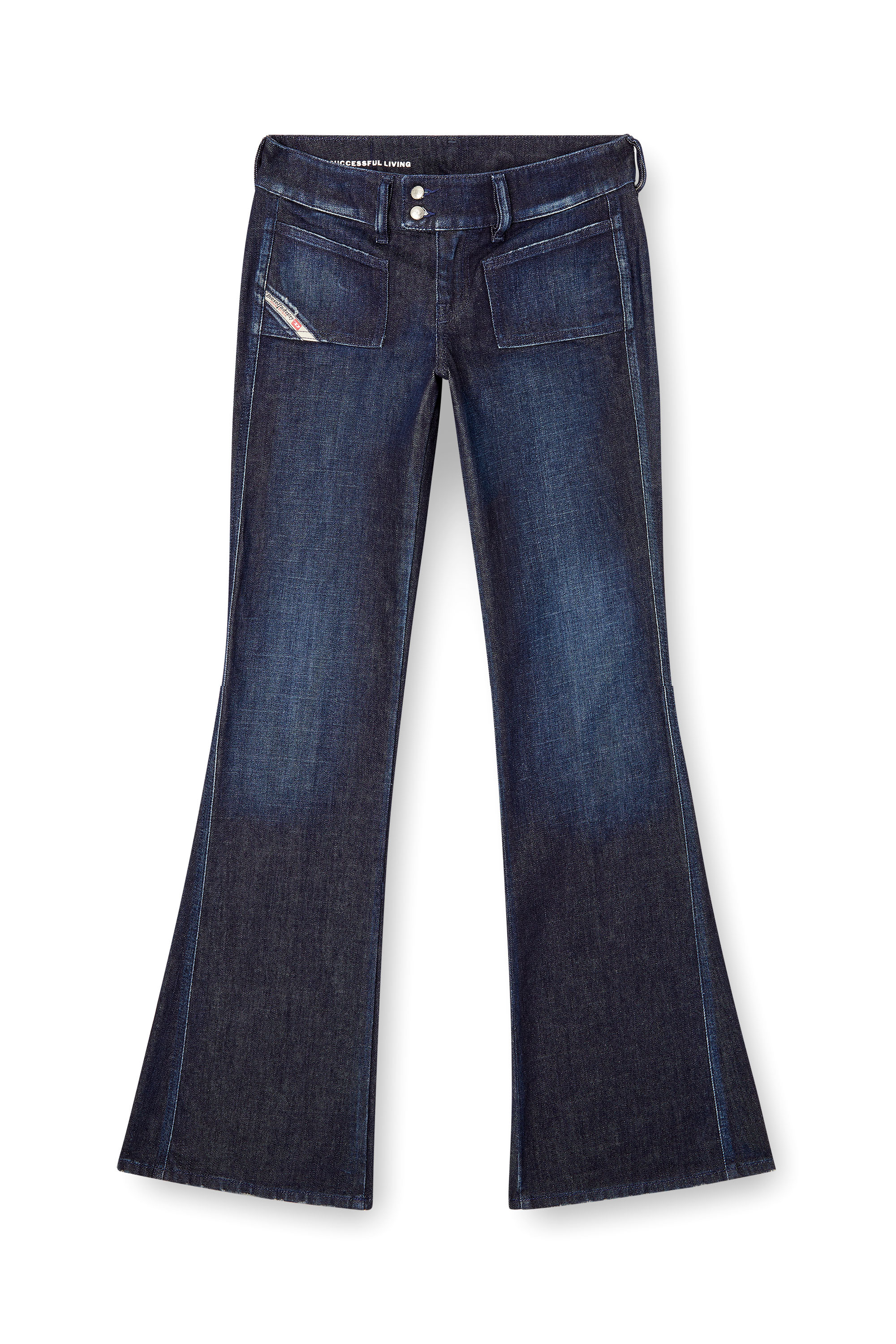 Bootcut Jeans D-Hush 09M19, Dark Blue Diesel - Woman's Bootcut Jeans D-Hush 09M19, Dark Blue - 2