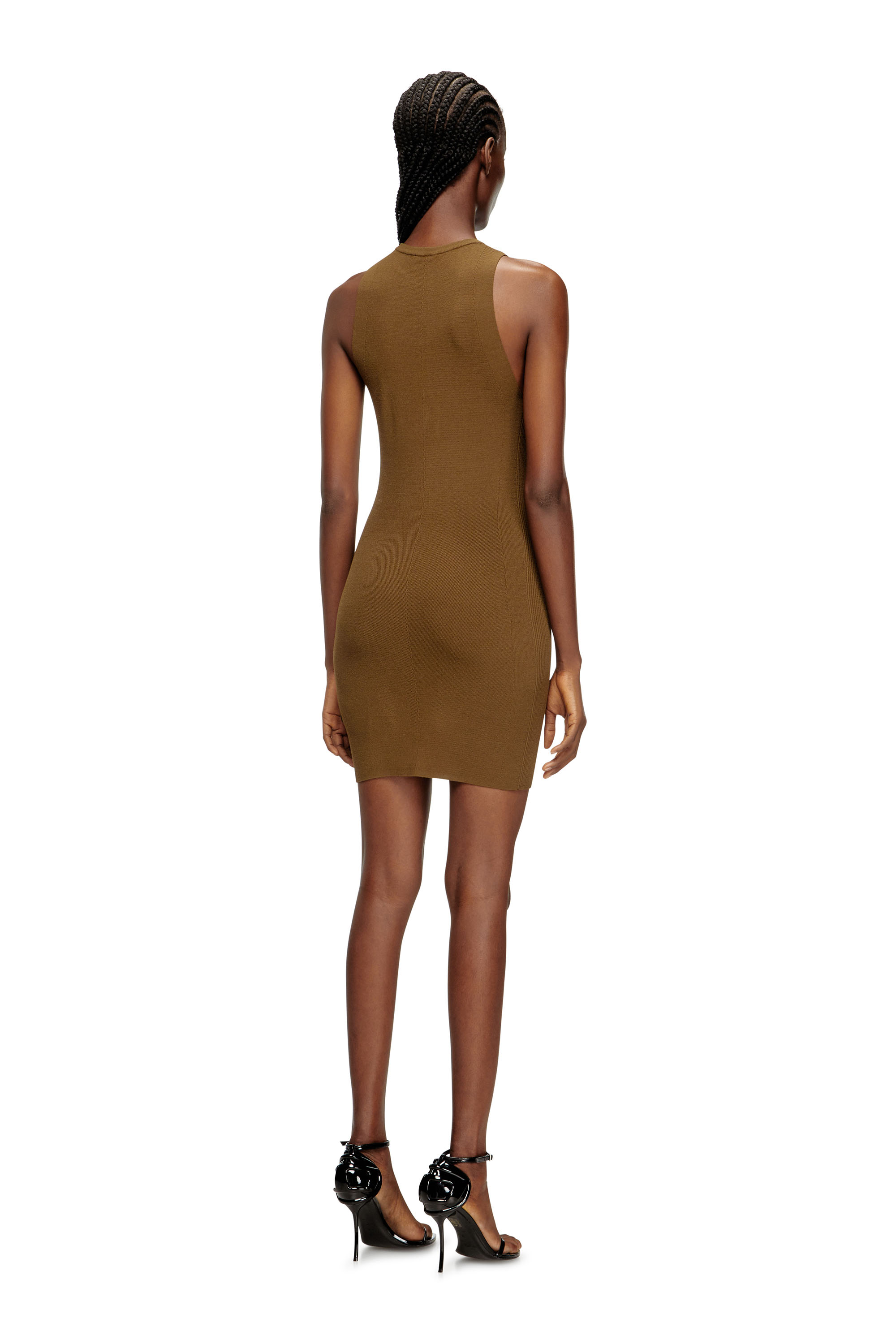 Diesel - M-CADDIX, Woman's Ribbed knit sleeveless dress in null - 4