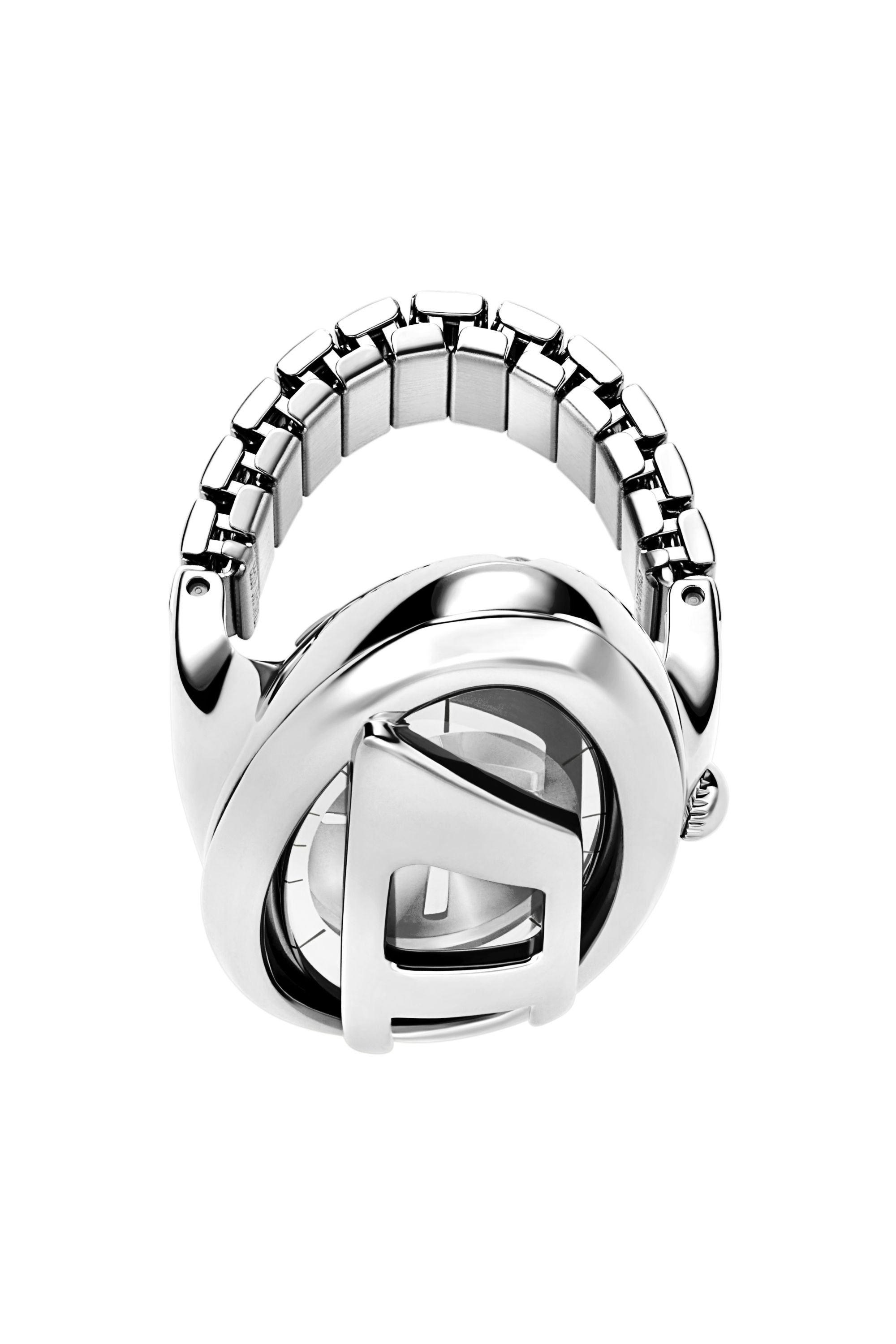 Women's D-Era stainless steel ring watch | Silver | Diesel Women's D-Era stainless steel ring watch | Silver | Diesel
