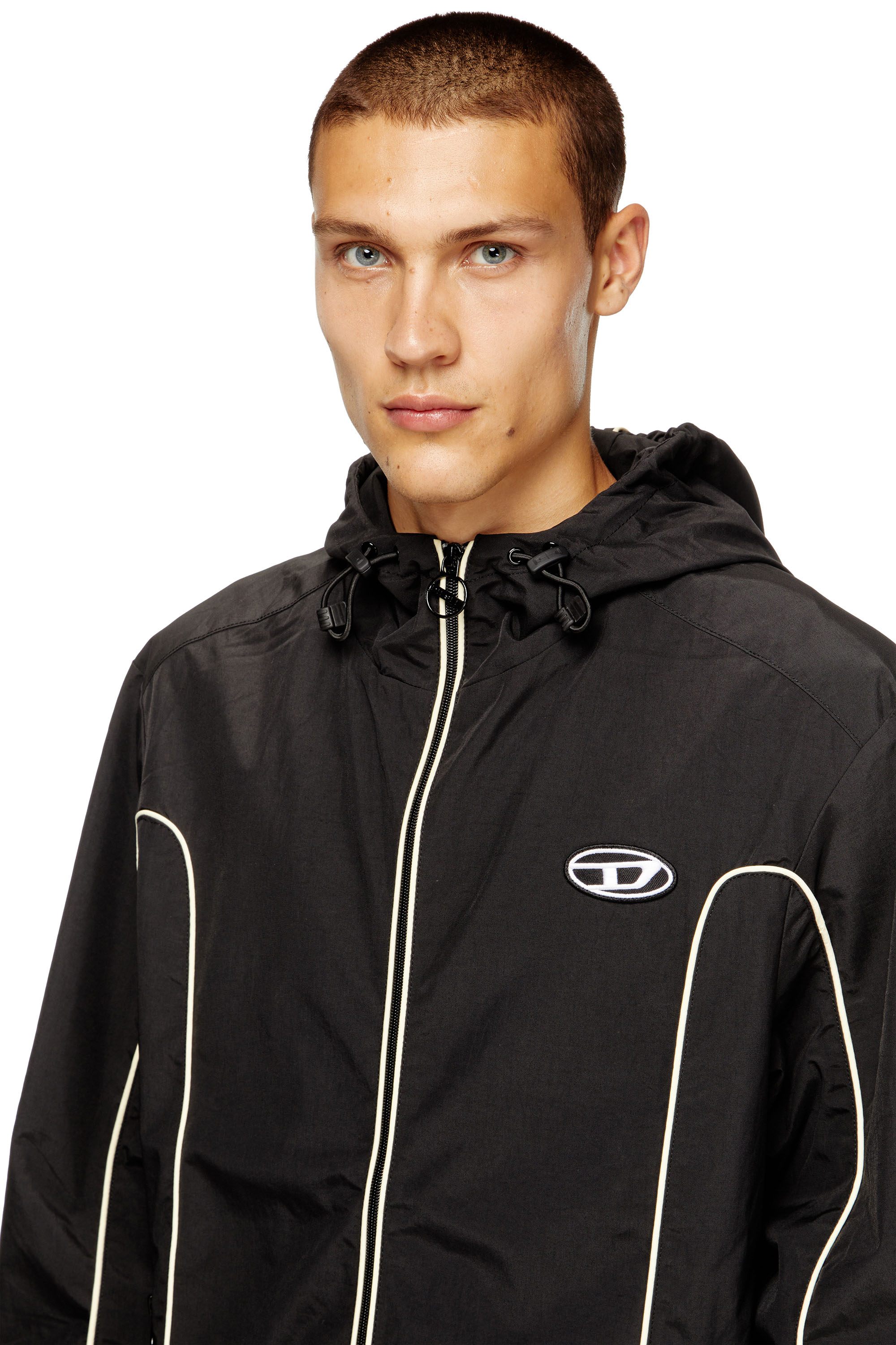 YYYi J-HIVES Man: Windbreaker Jacket with contrast piping | Diesel