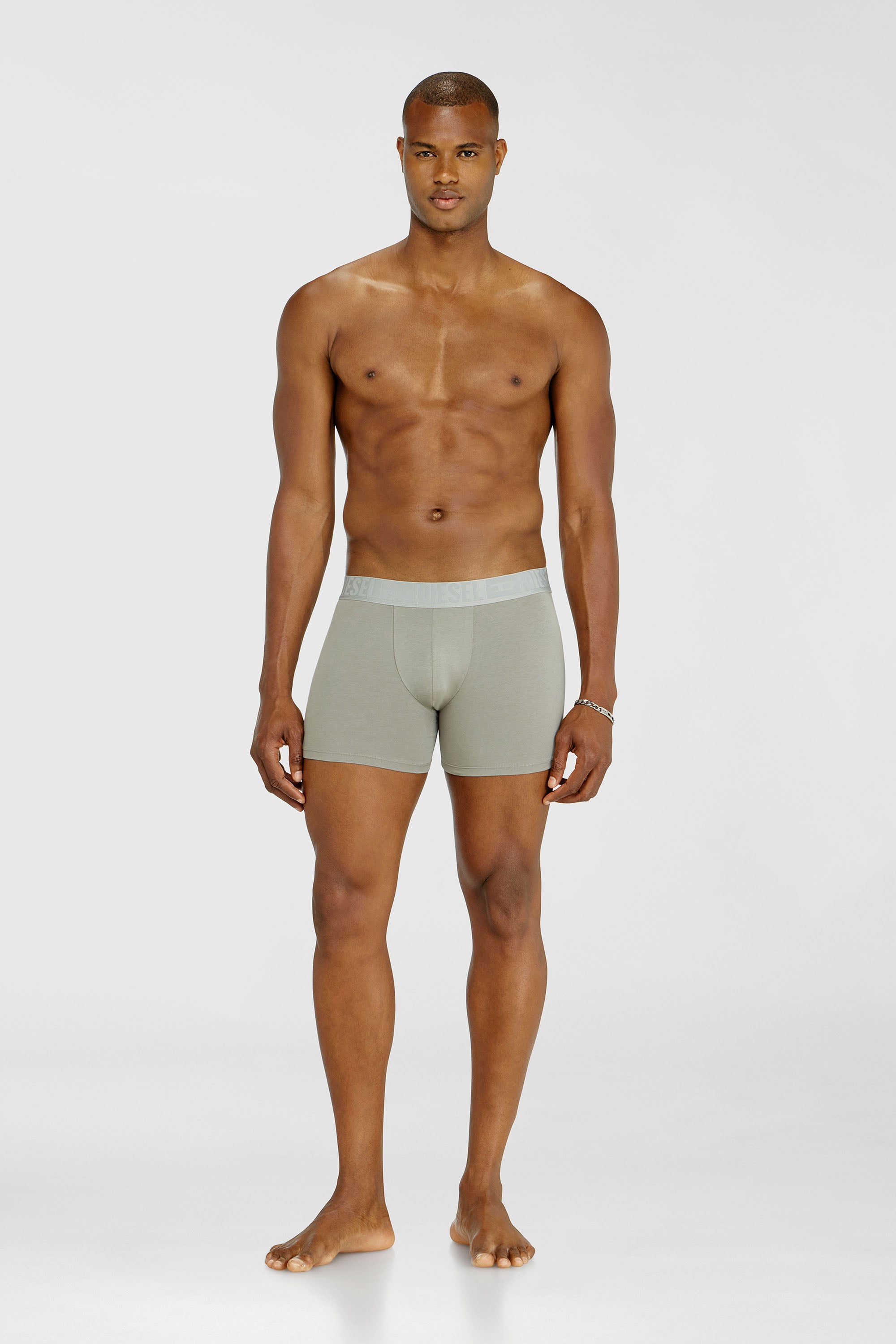 Diesel - SEBASTIAN-D-CORE-3PACK, Man's Three-pack boxer briefs in stretch cotton in Black/Grey - 2